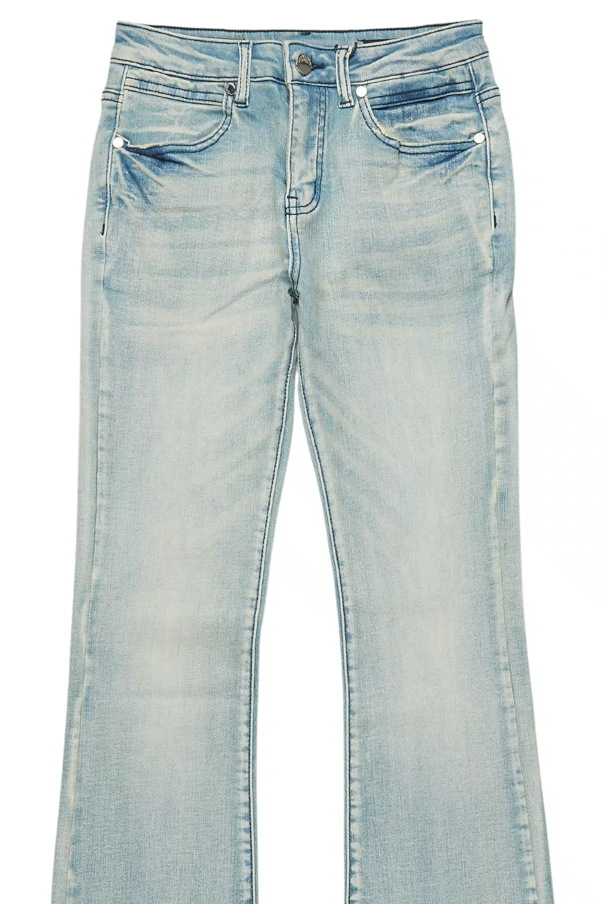 Boys Drick Light Blue Regular Fit Flare Jean - Image 9