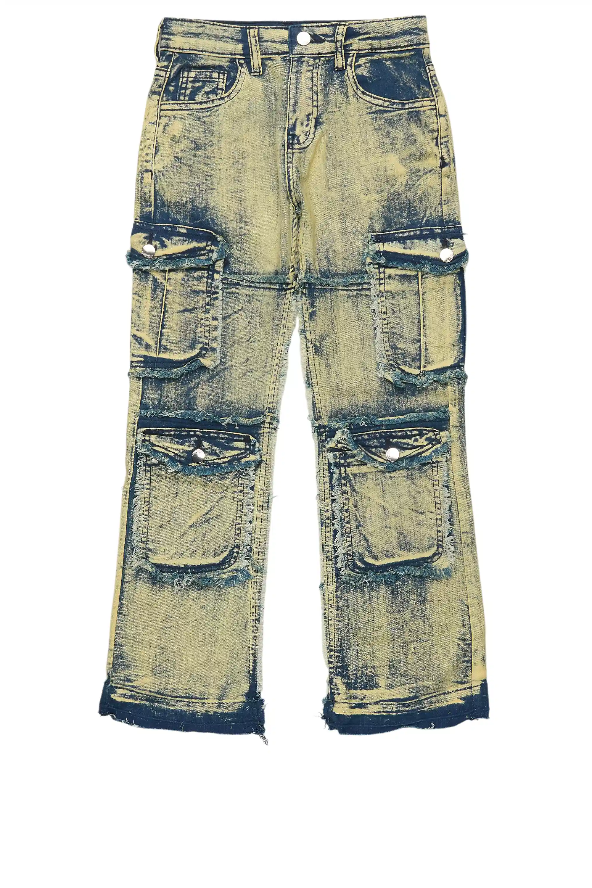 Boys Zarian Vintage Light Blue Cargo Jean - Image 2