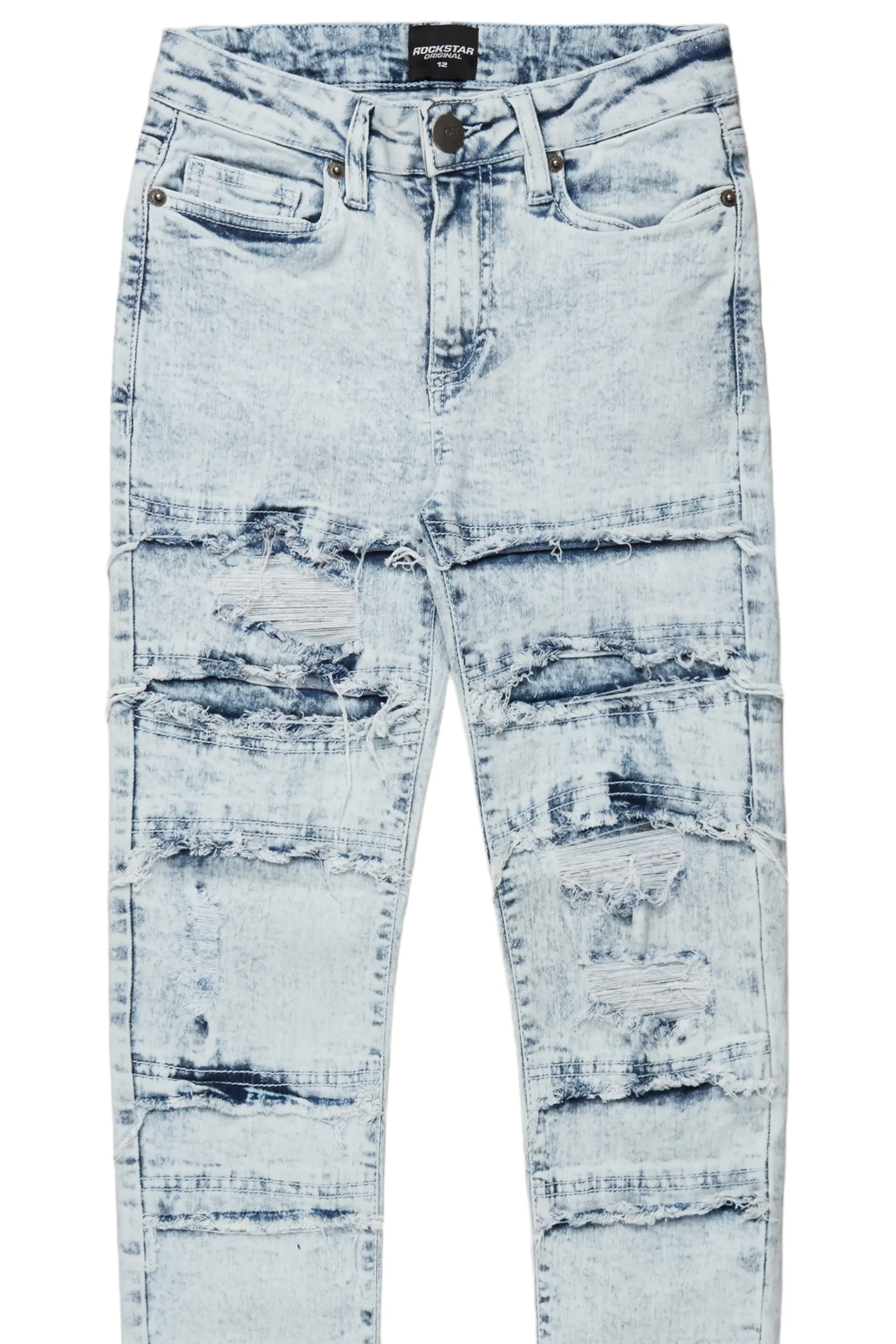 Boys Bolko Bleach Frayed Slim Fit Jean - Image 2
