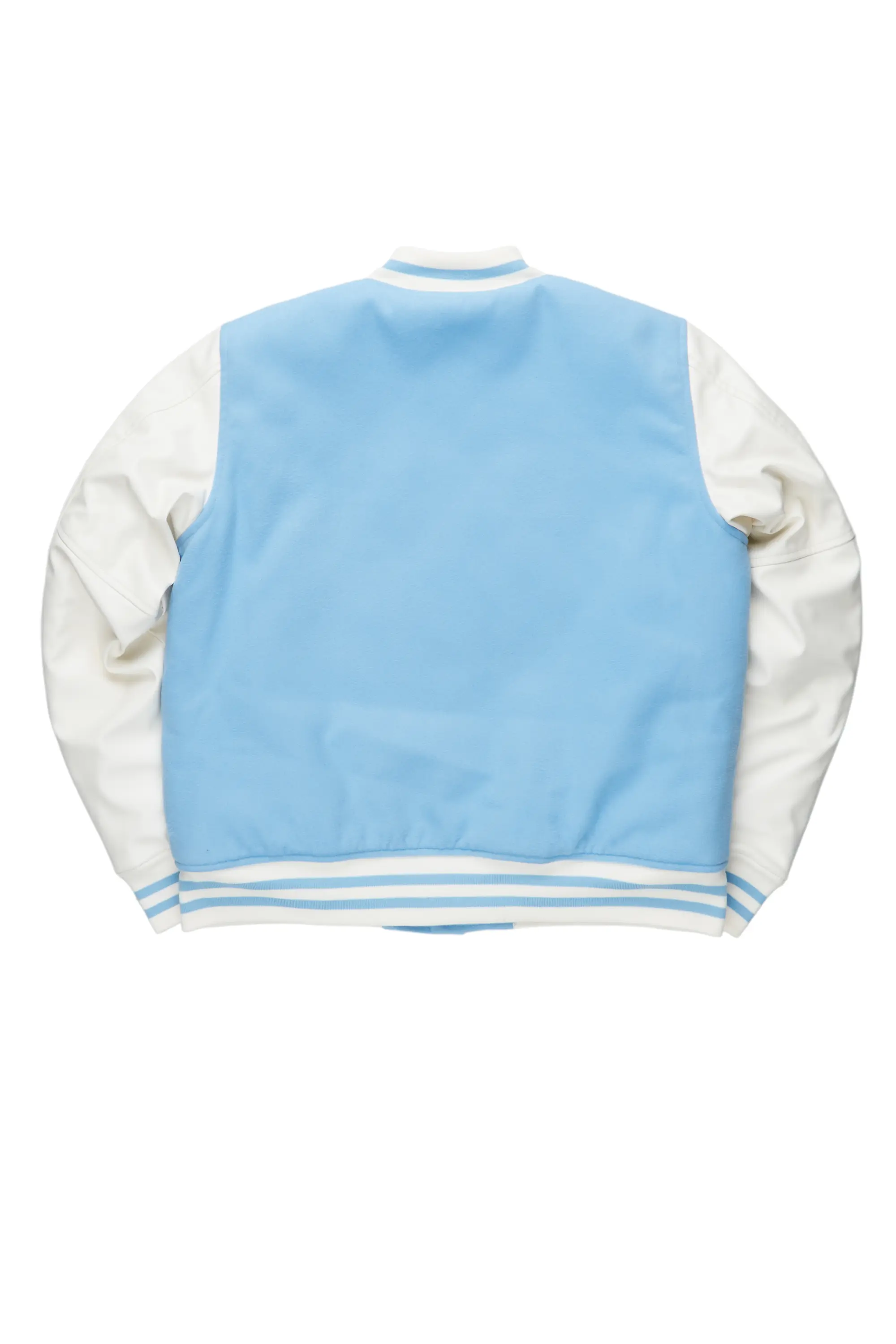 Boys Leaner Baby Blue Bomber Jacket - Image 4