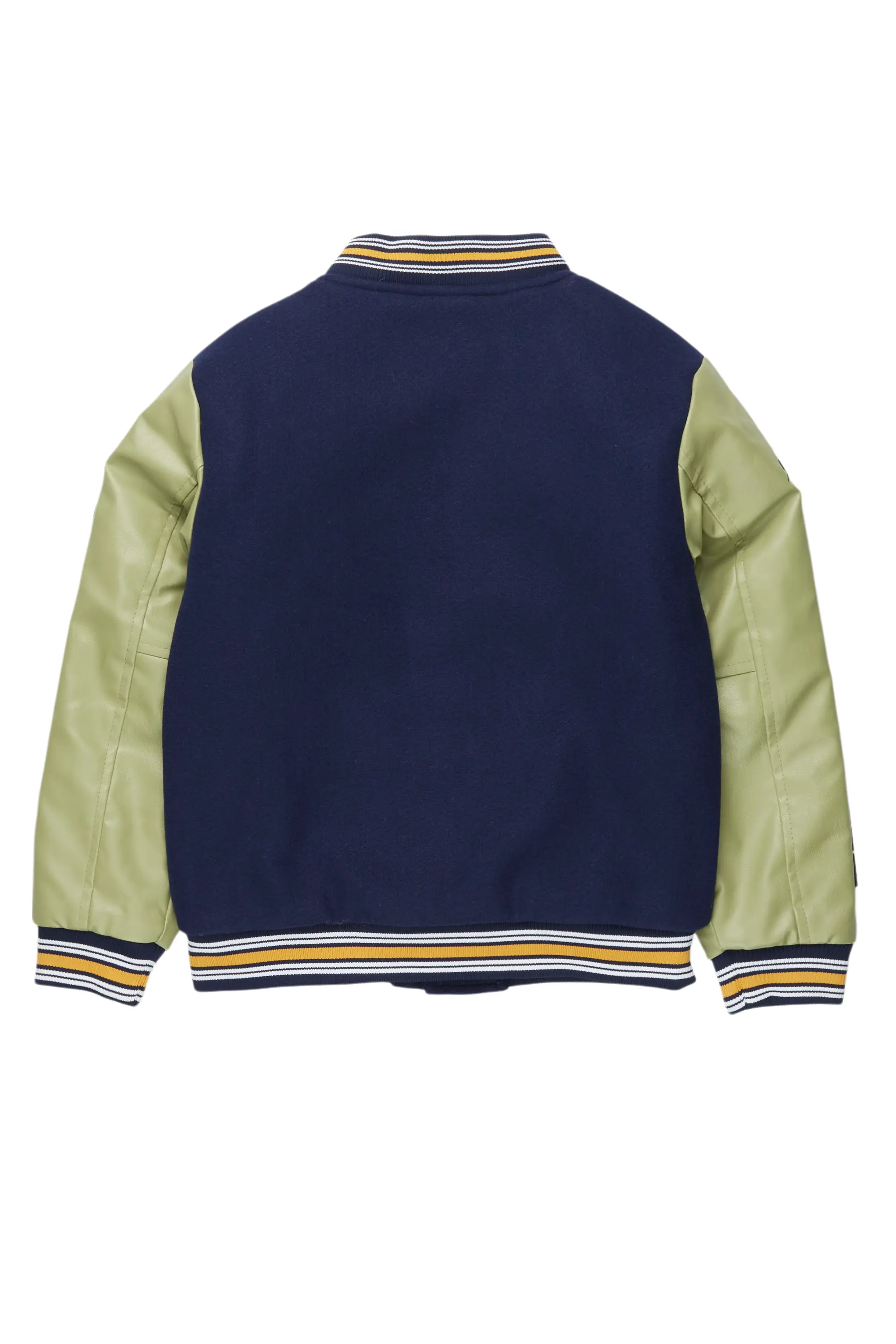 Boys Shexter Navy Varsity Jacket - Image 9