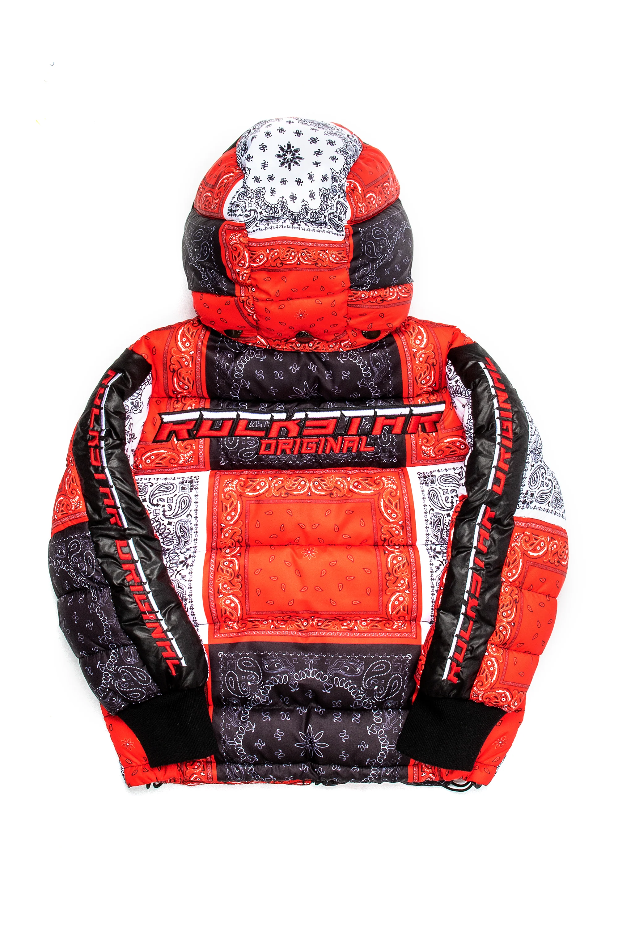 Girls Kyra Red Puffer Jacket - Image 7