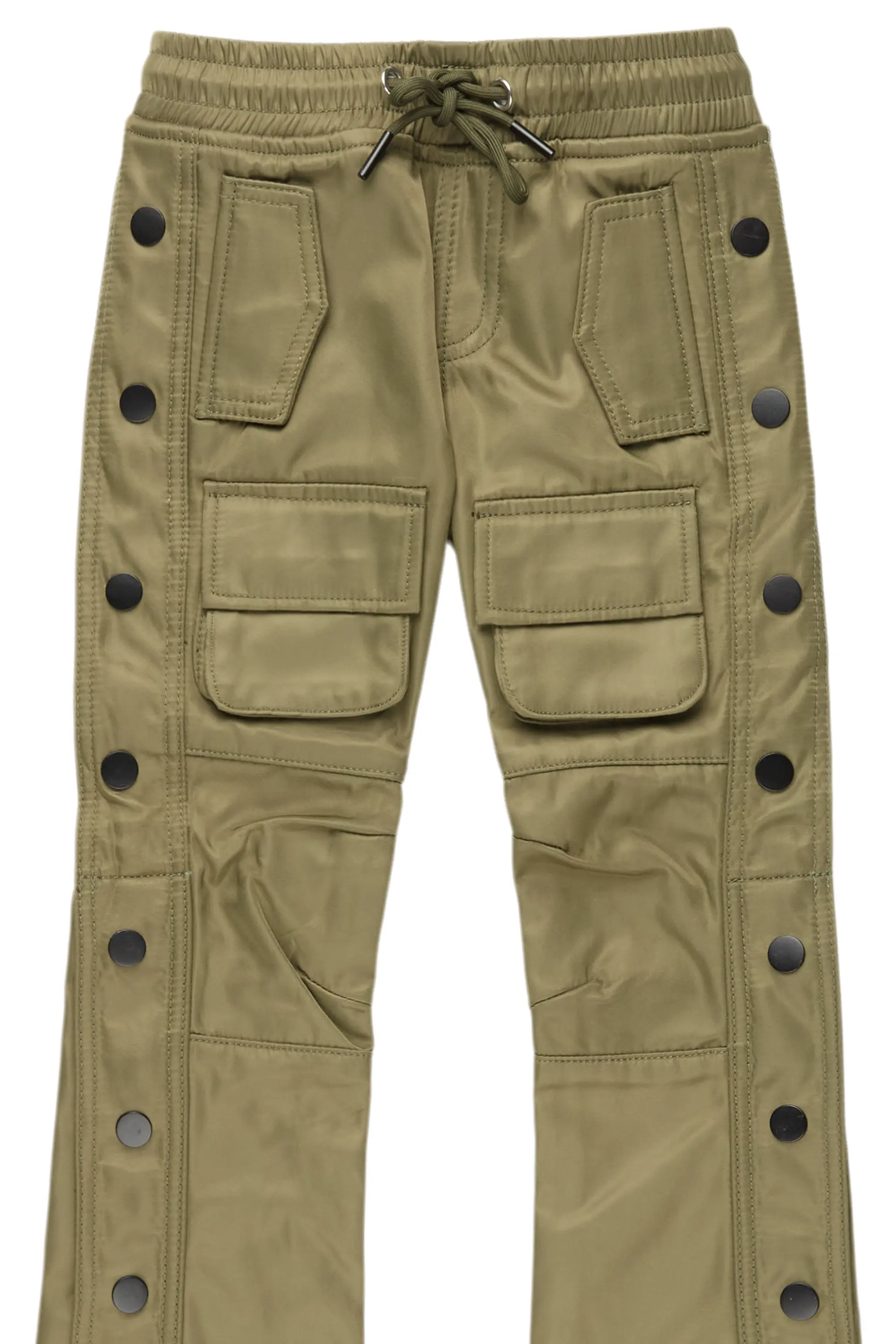 Boys Yuri Olive Nylon Pants - Image 2