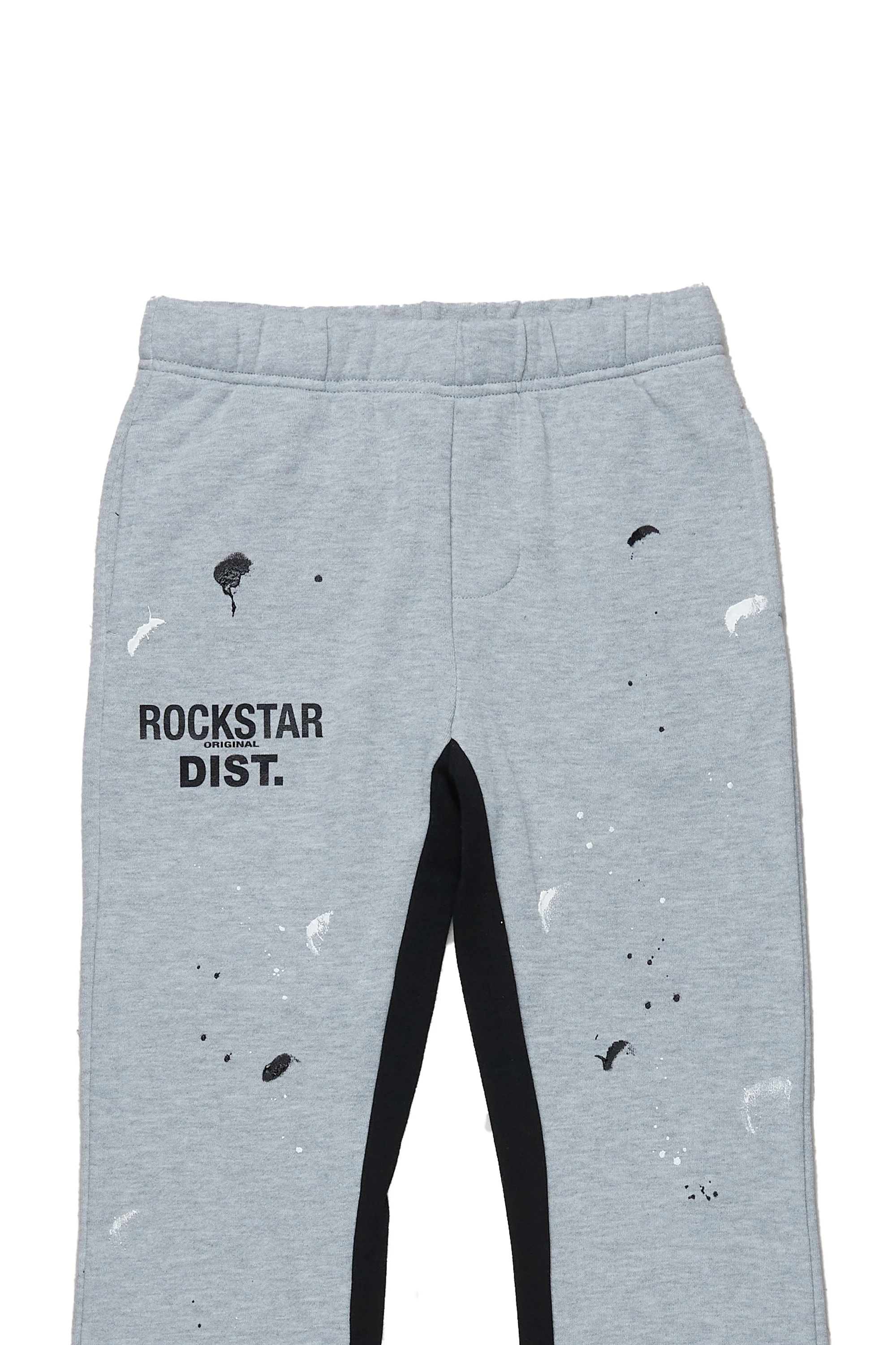 Boys Jaco Heather Grey Baggy Fit Trackpant - Image 2