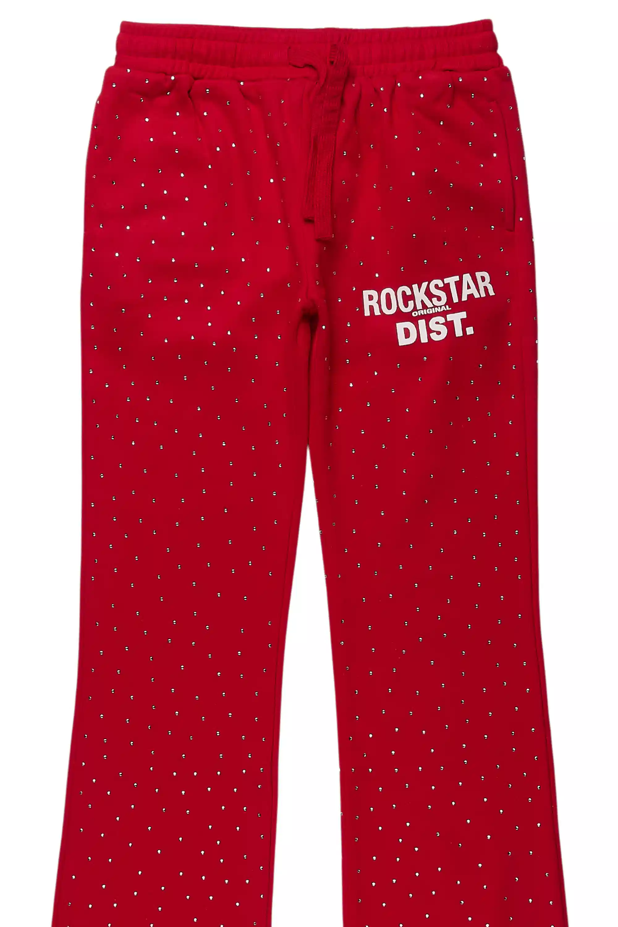 Boys Alpine Red Rhinestone Track pant - Image 7