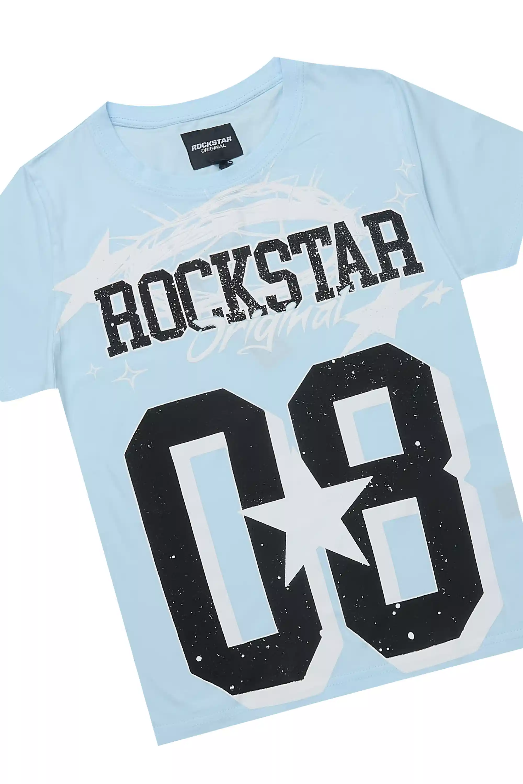 Boys Allstar Baby Blue T-Shirt Cargo Short Set - Image 2