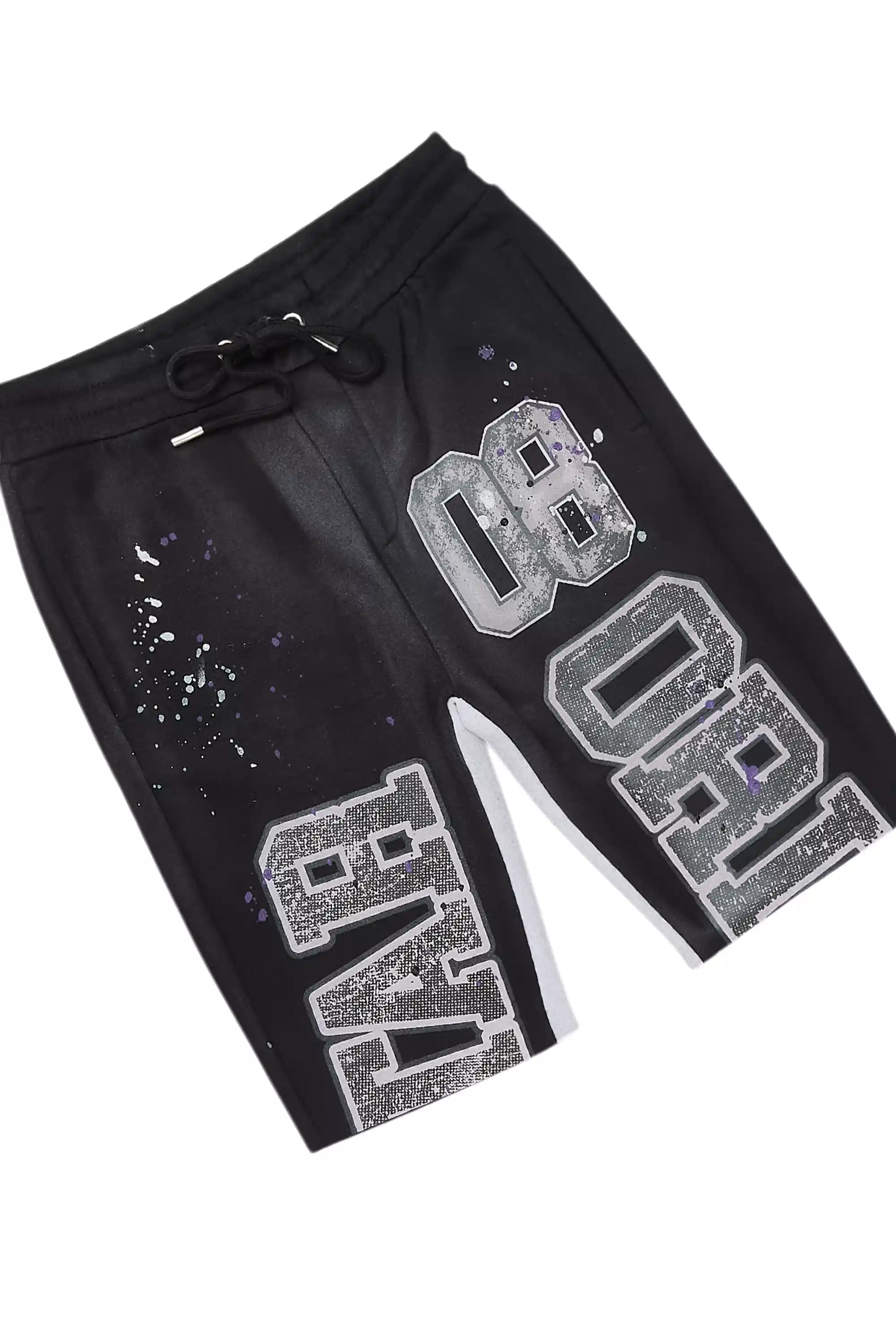 Boys Fields Black/White T-Shirt/Short Set - Image 3