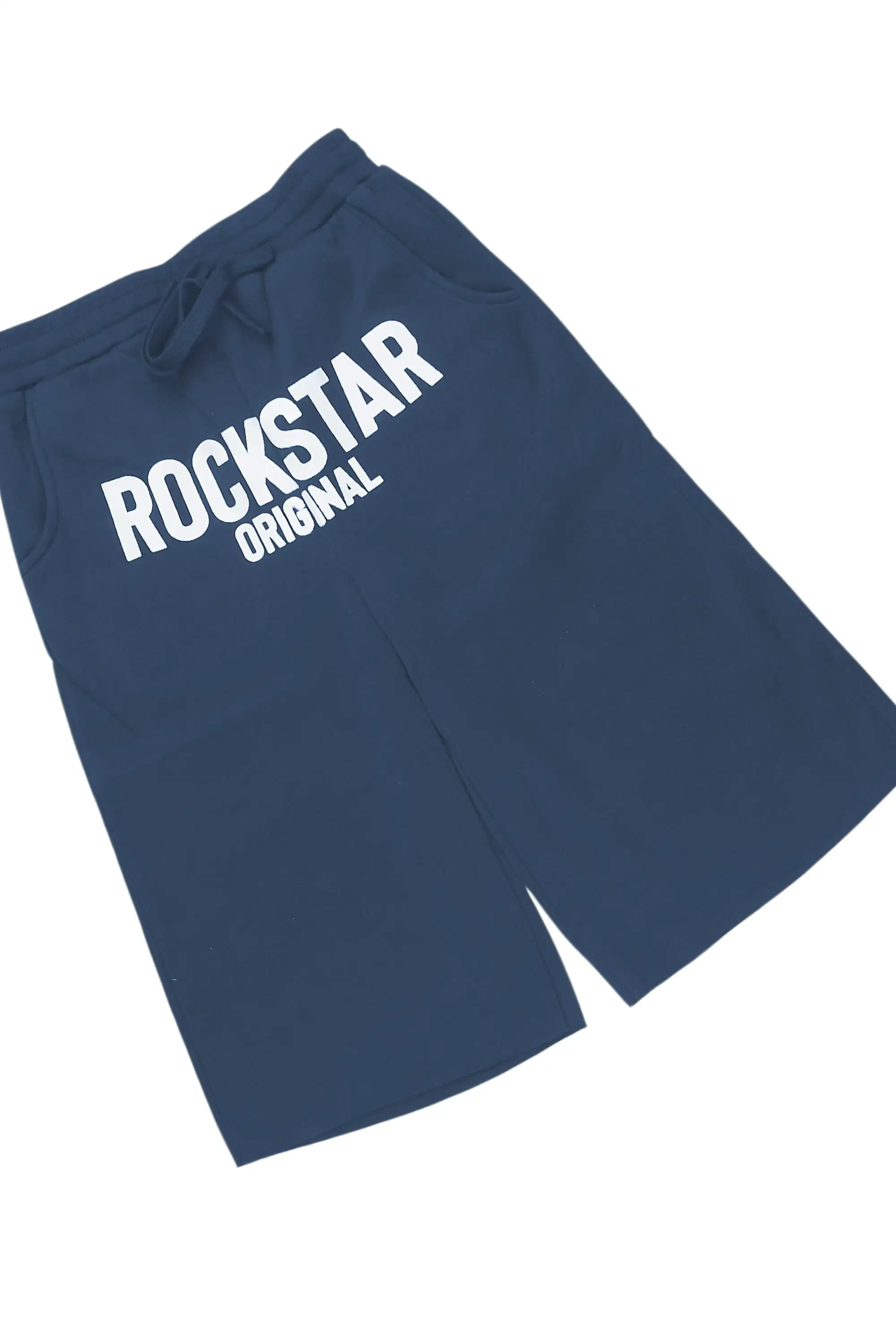 Boys Mikasso White/Navy L/S T-Shirt Jort Set - Image 3