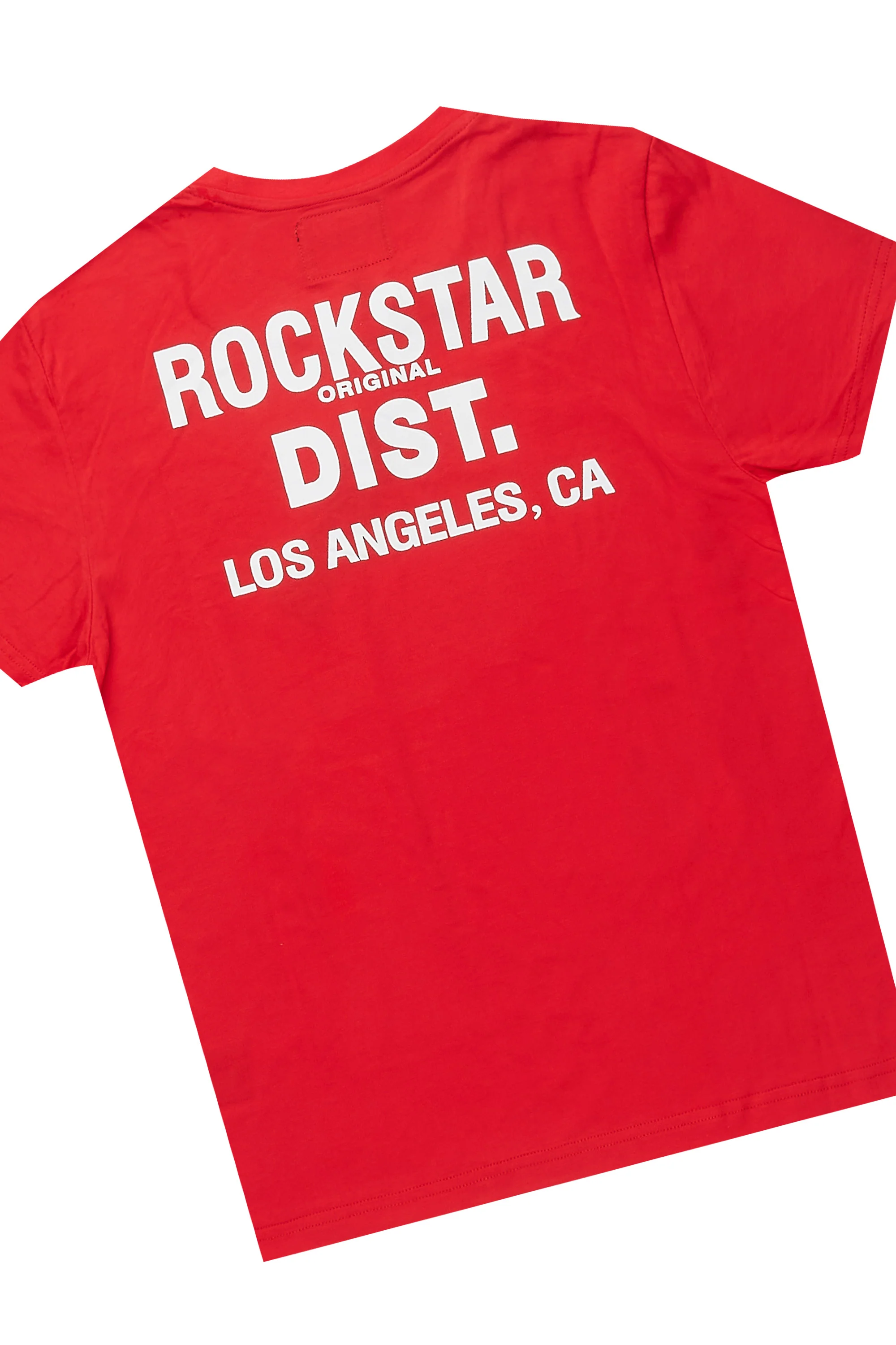 Boys Lake Red T-Shirt/Short Set - Image 3