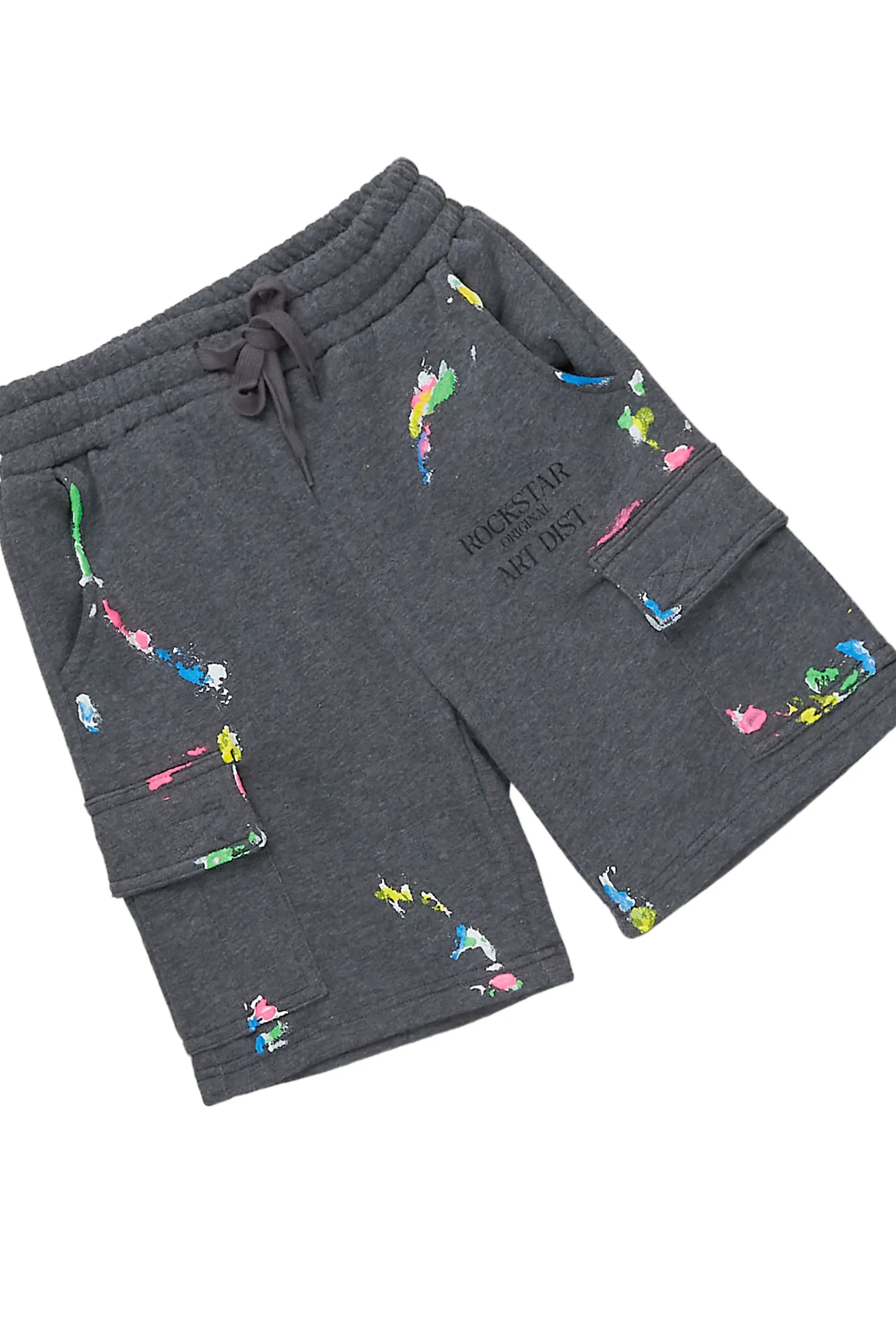 Boys Pelumi White/Grey T-Shirt Cargo Short Set - Image 8