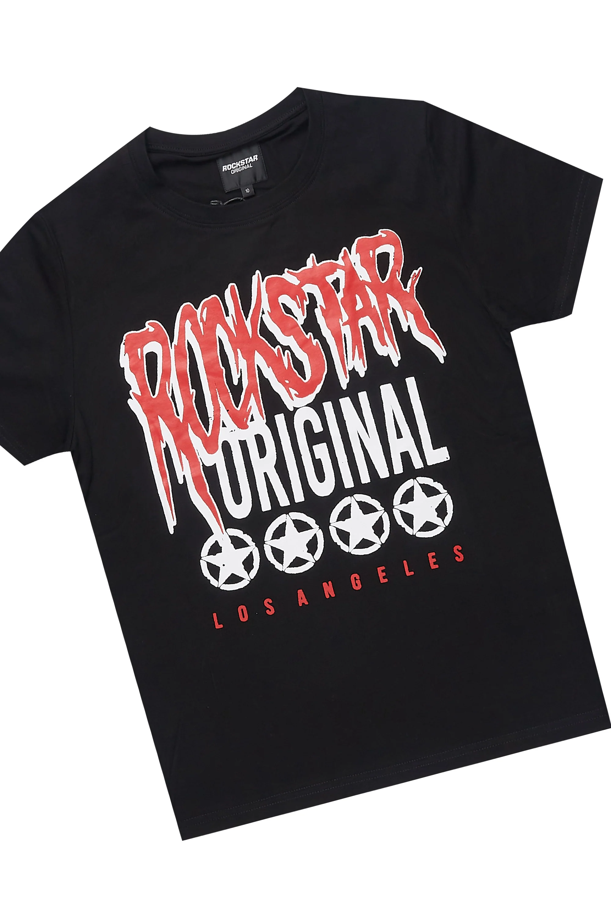 Boys Wizzurd Black T-Shirt/Short Set - Image 2