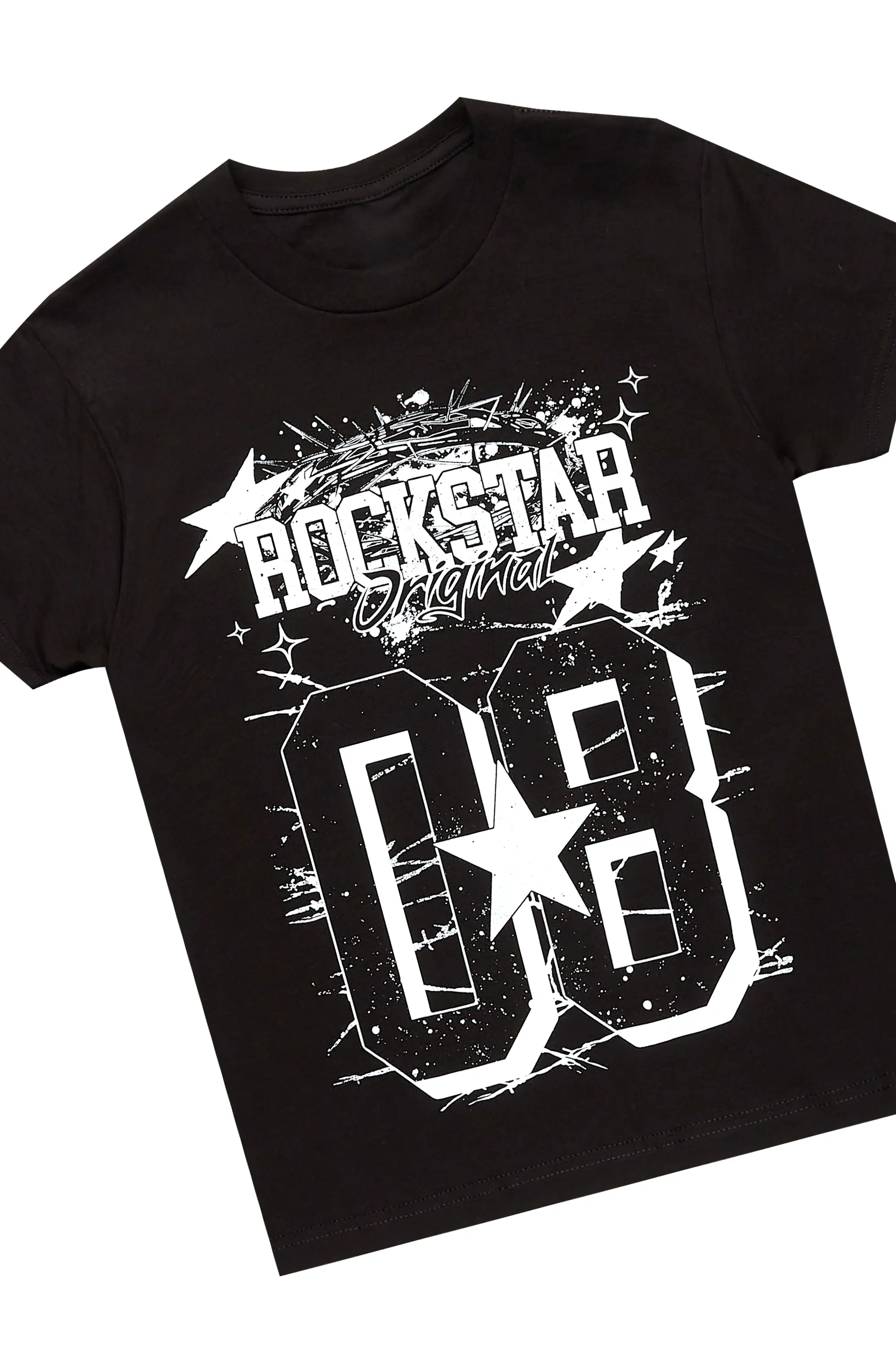 Boys Allstar Black T-Shirt Short Set - Image 2