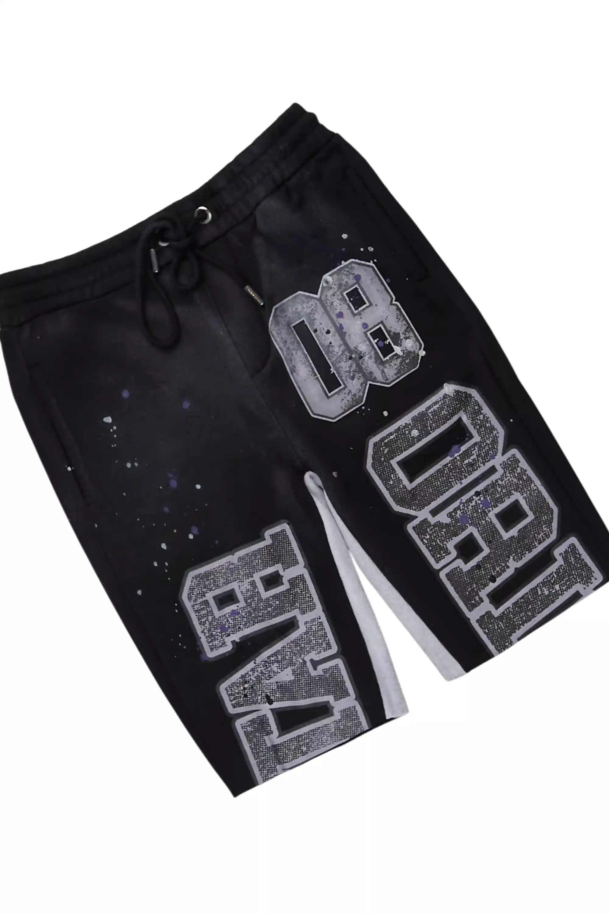 Boys Fields Black/White T-Shirt Short Set - Image 4