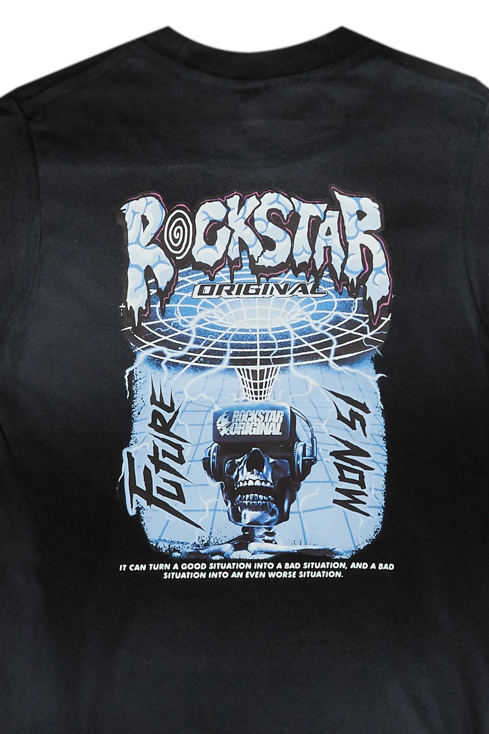 Boys Gorka Black Graphic T-Shirt - Image 3