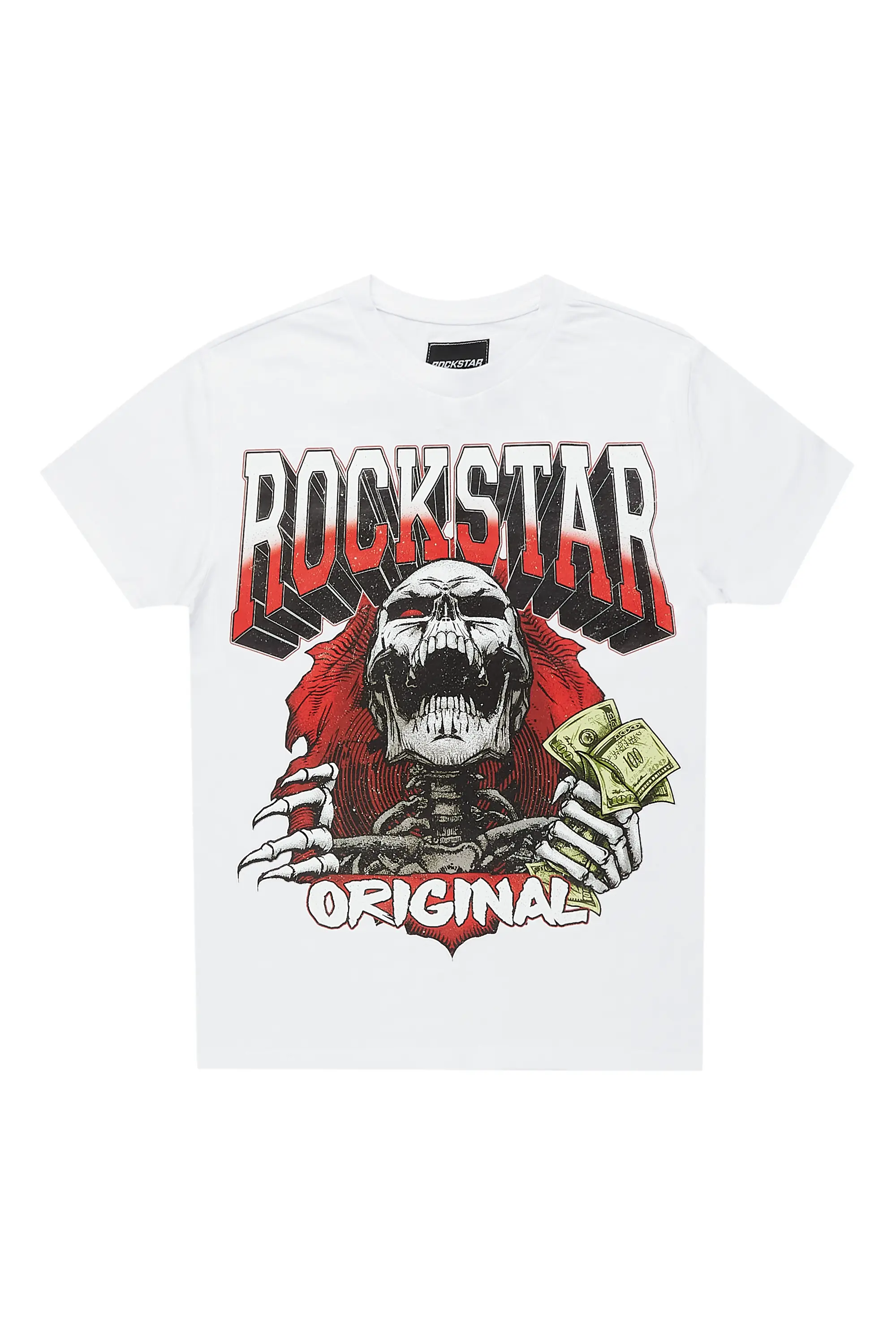 Boys Kairos White Graphic T-Shirt - Image 2