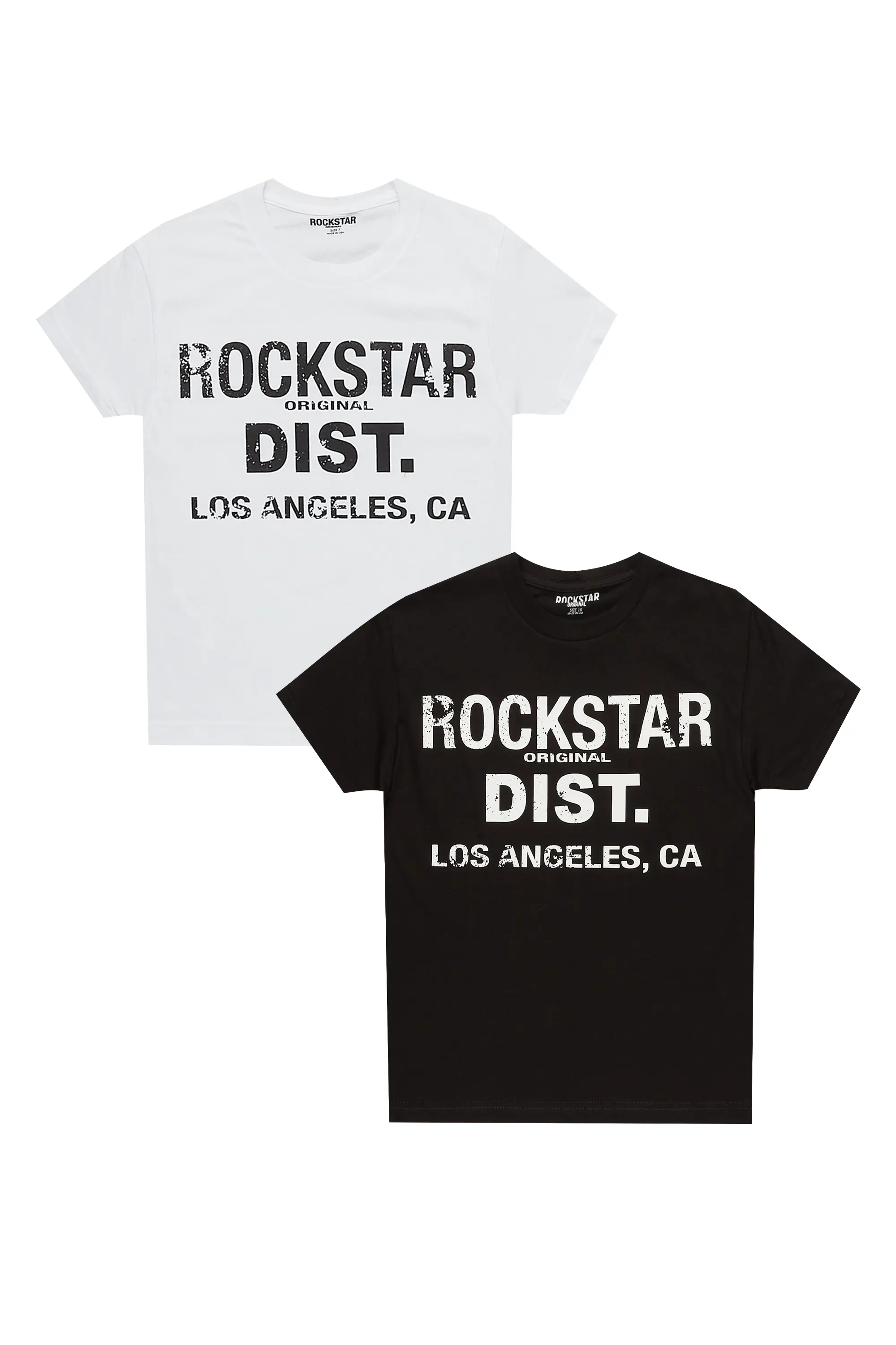 Boys Maali Black/White 2pc T-Shirt Bundle