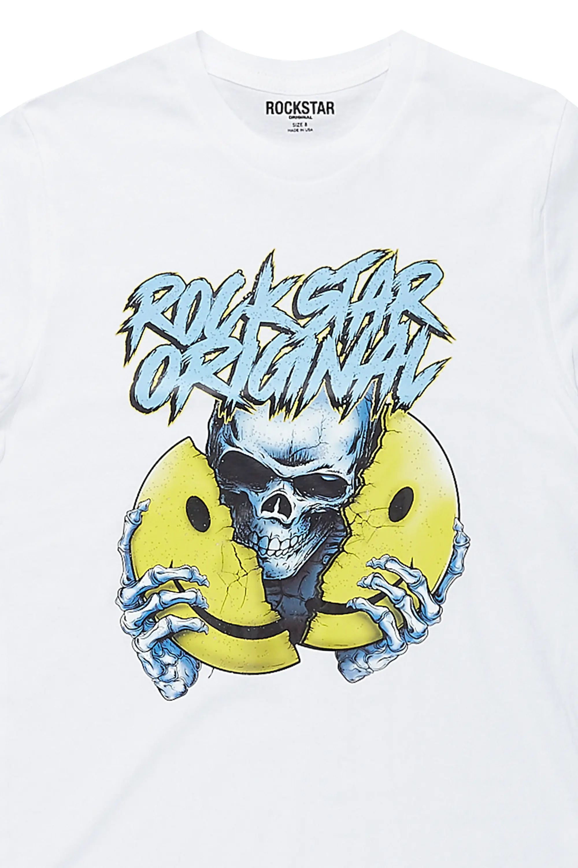 Boys Kai White Graphic T-Shirt - Image 3