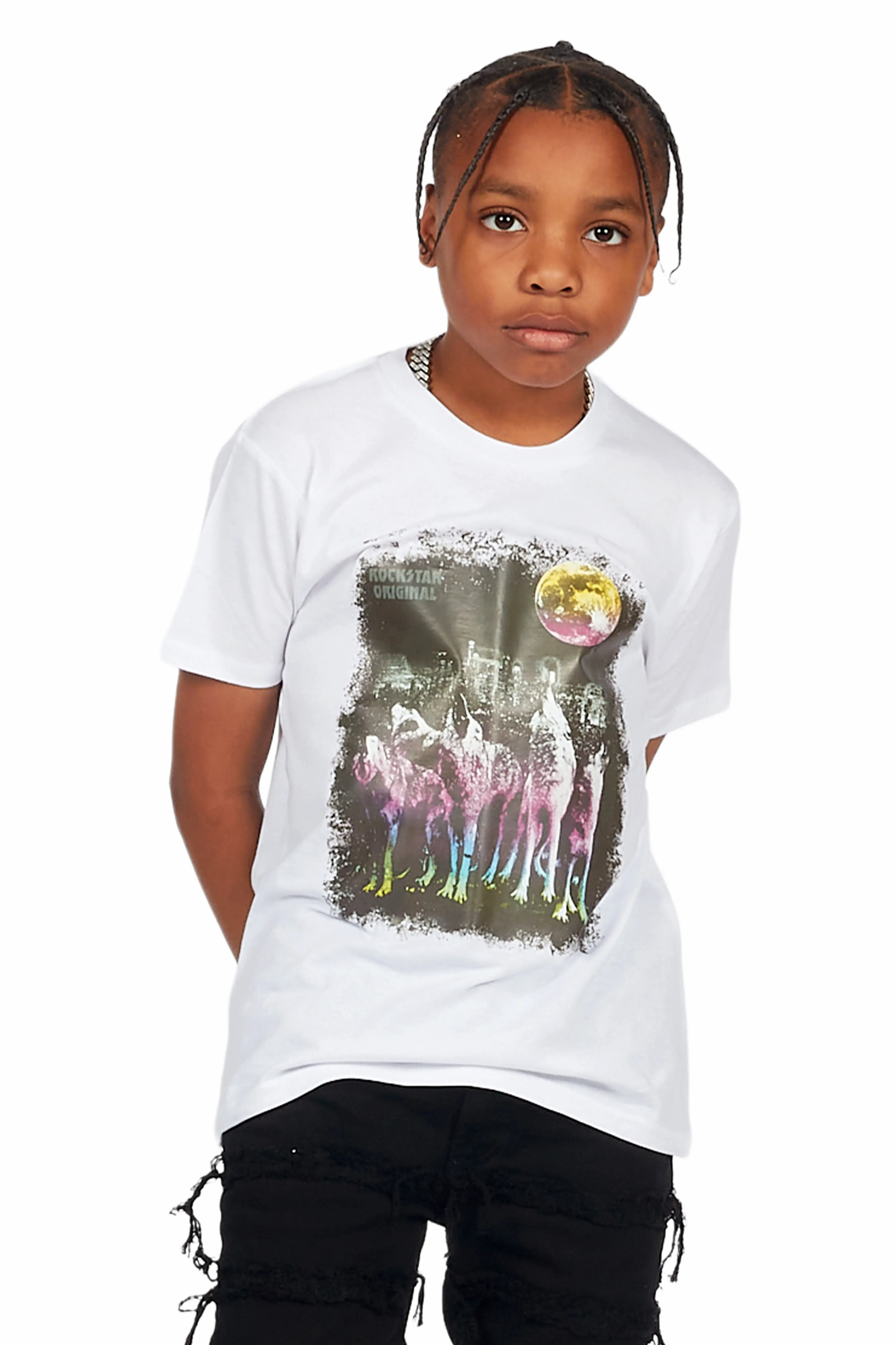 Boys Forrest White Graphic T-Shirt - Image 5