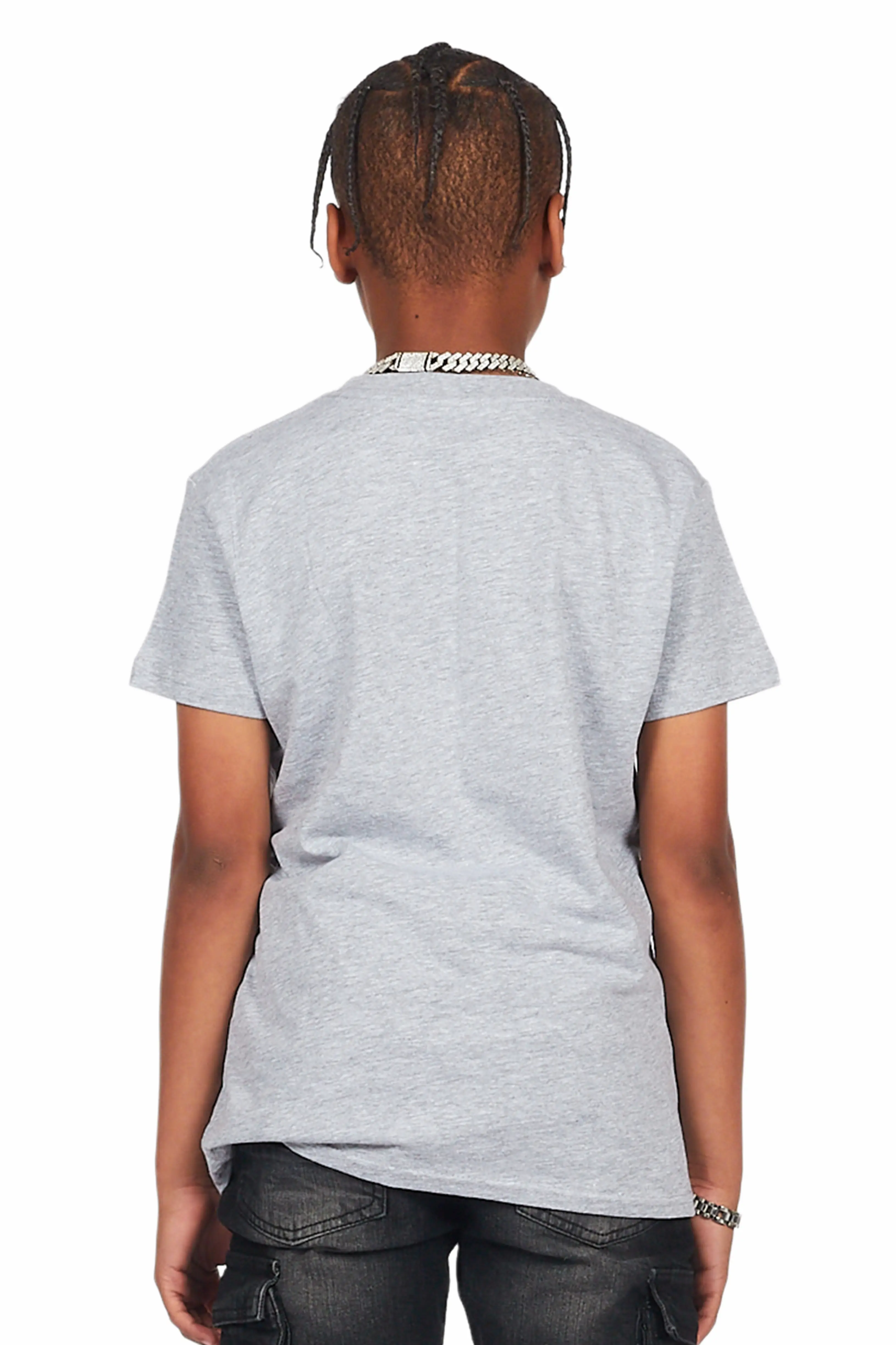 Boys Fraiser Grey Graphic T-Shirt - Image 3