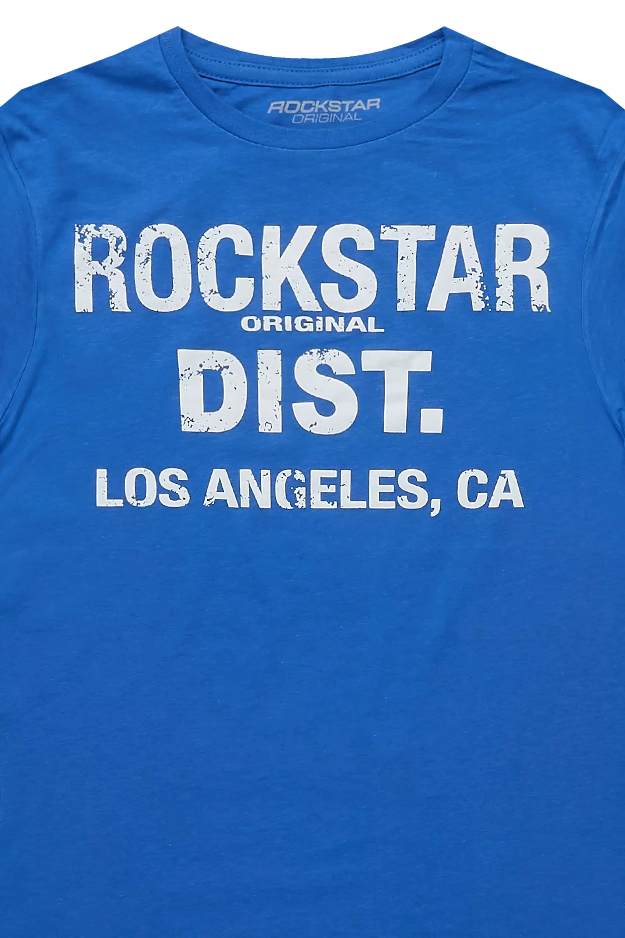 Boys Koen Royal Blue/White Graphic T-Shirt - Image 2