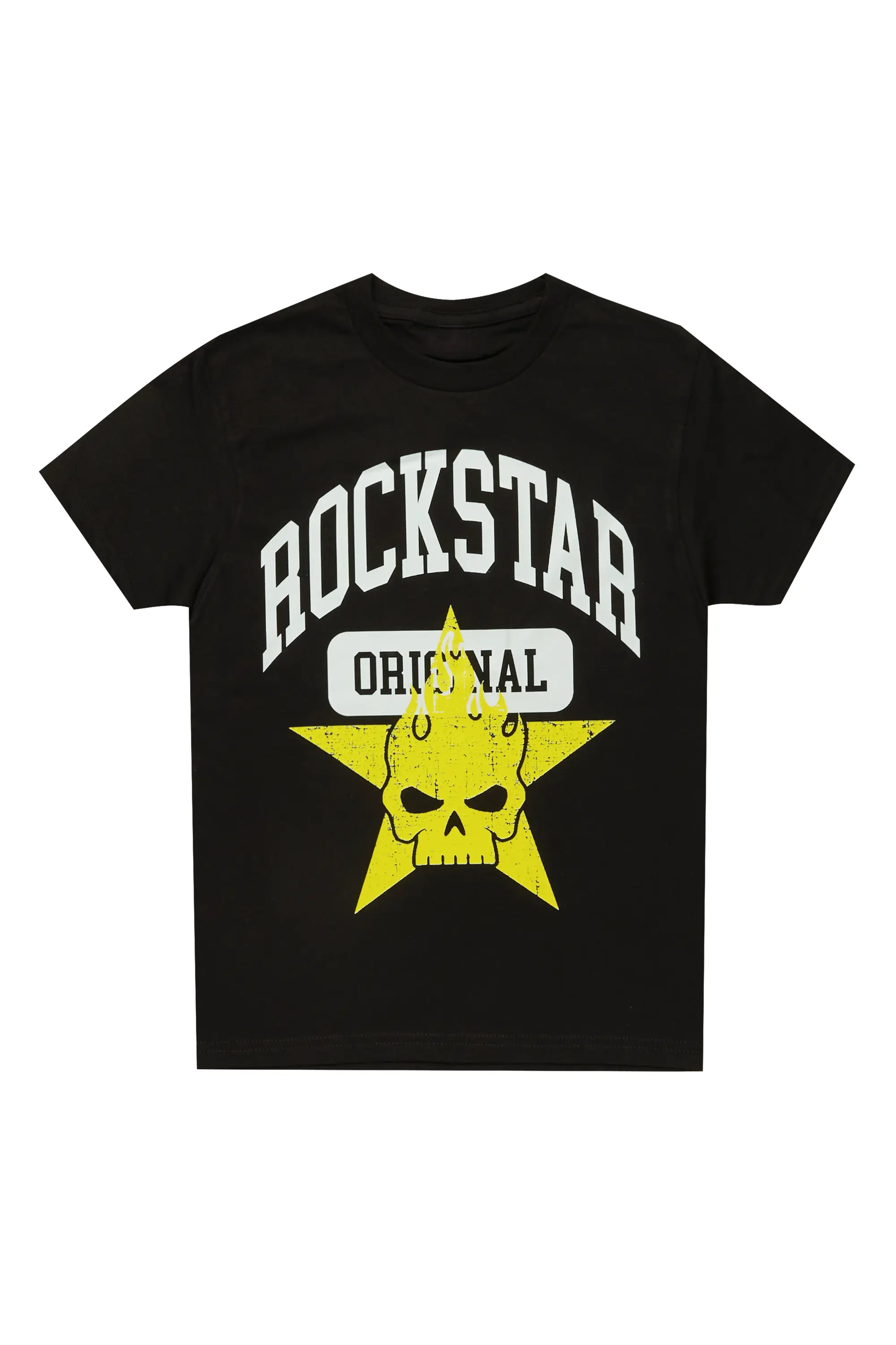 Boys Semaj Black Graphic T-Shirt - Image 7