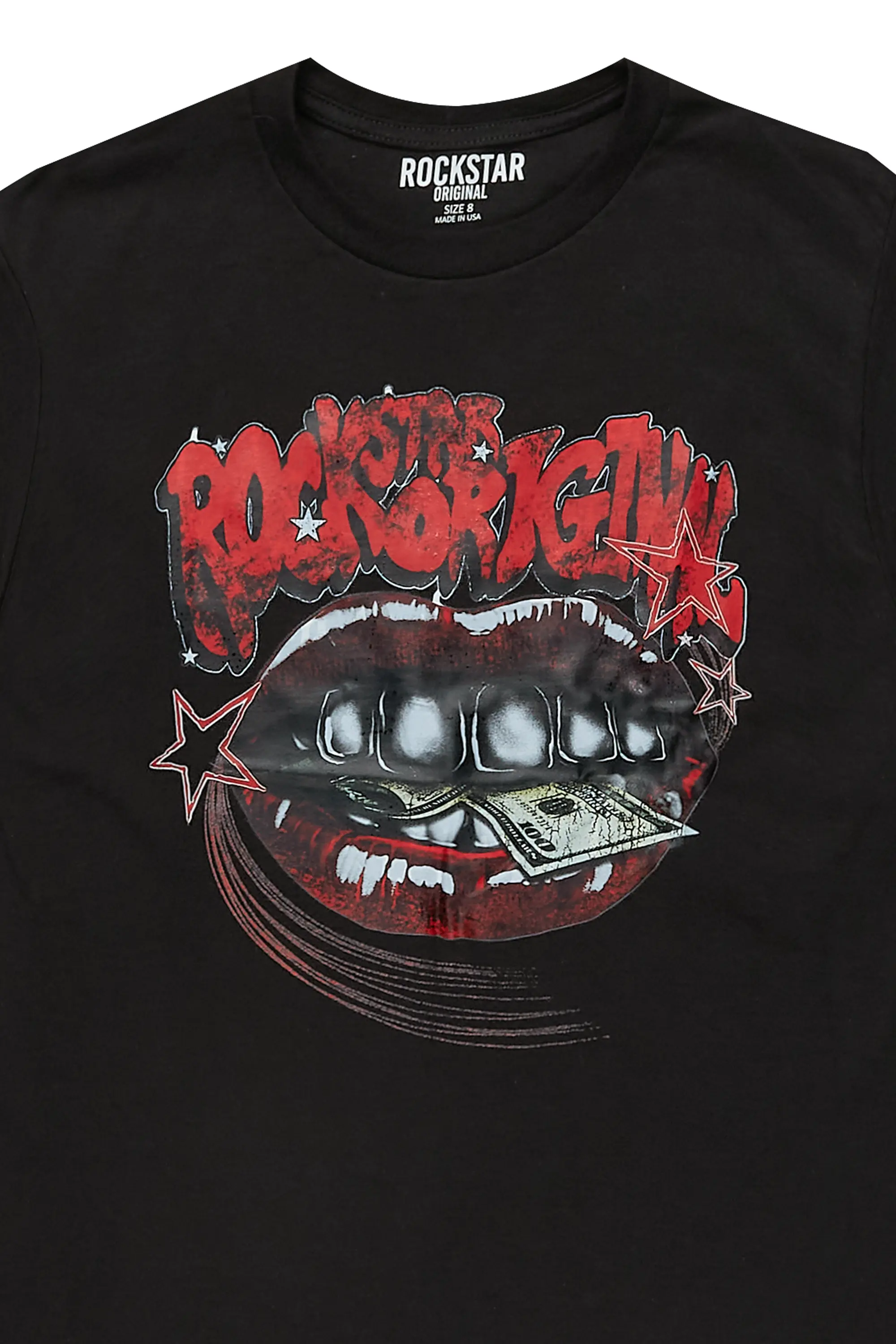 Boys Kaizen Black Graphic T-Shirt - Image 2