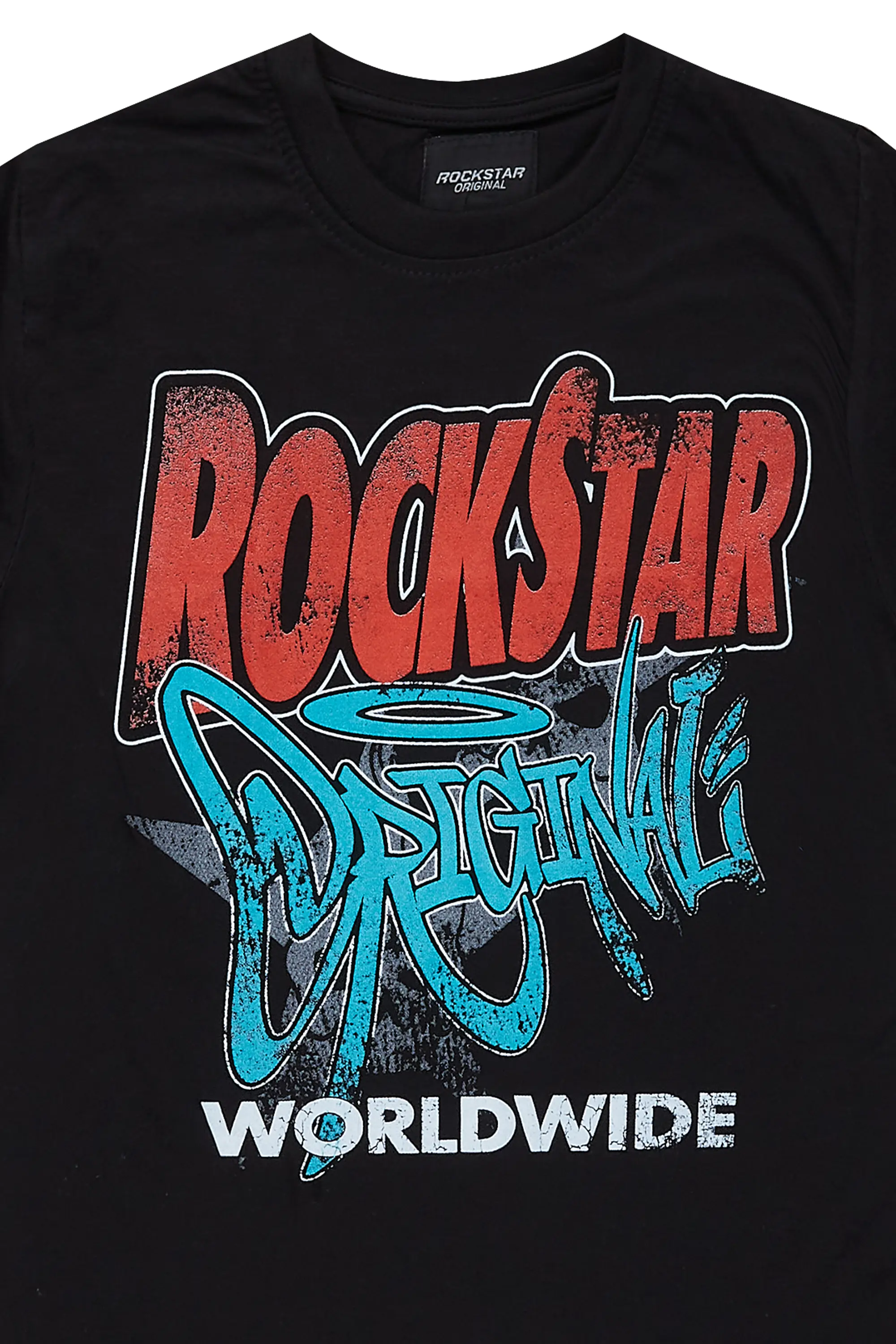 Boys Kait Black Graphic T-Shirt - Image 7