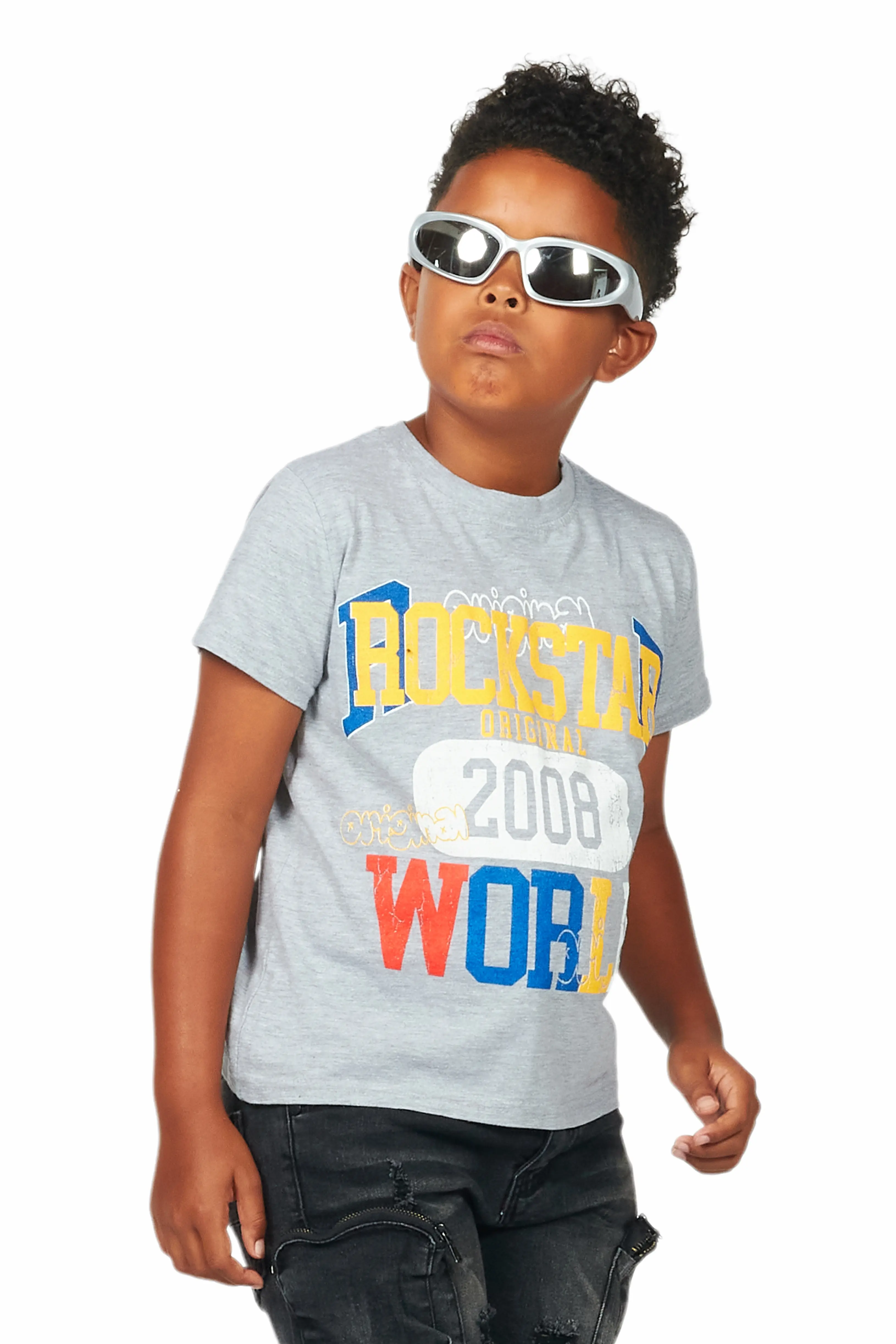 Boys Daria Grey Graphic T-Shirt - Image 4