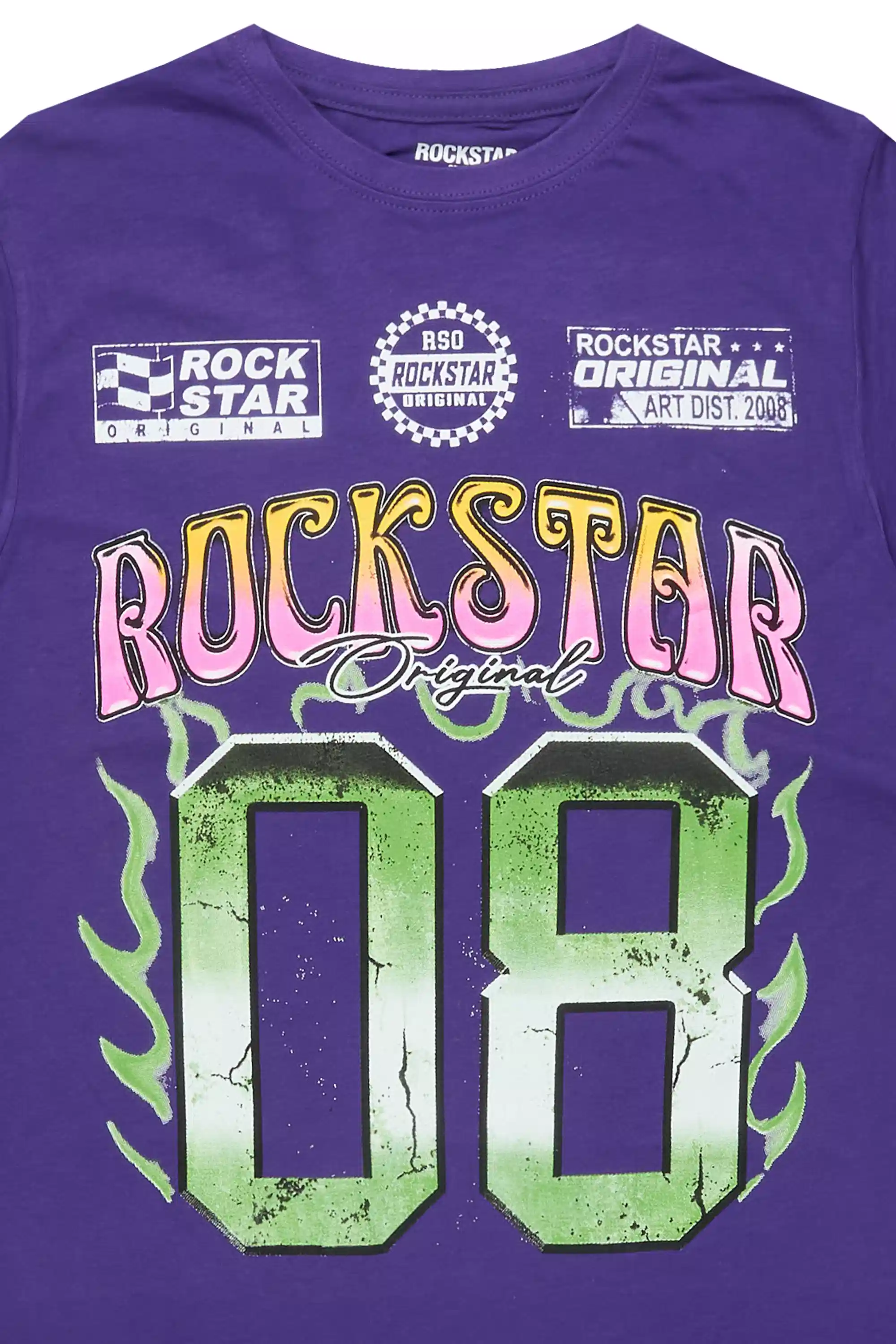 Boys Quito Purple/Multi Graphic T-Shirt - Image 2