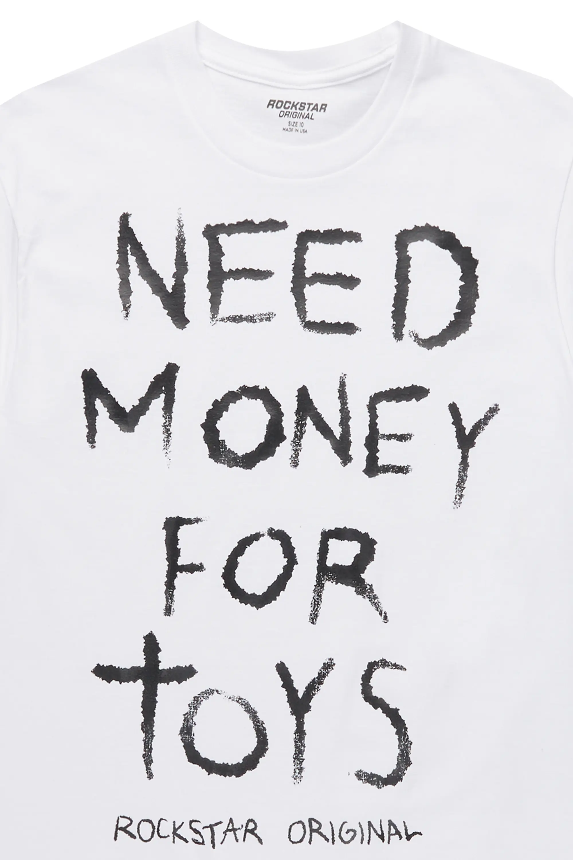 Boys M4Toys White Graphic T-Shirt - Image 2