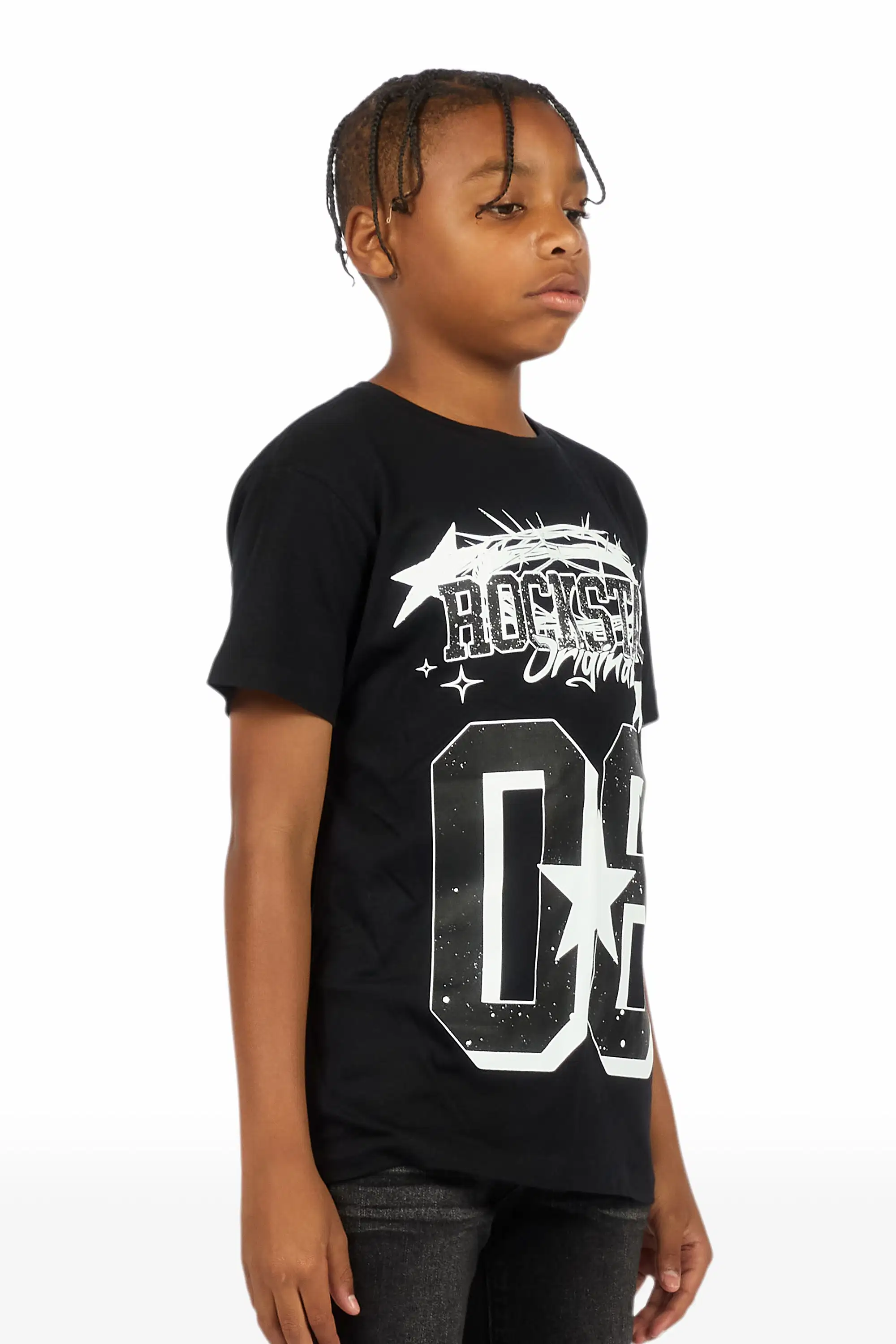 Boys Allstar Black/White Graphic T-Shirt - Image 3