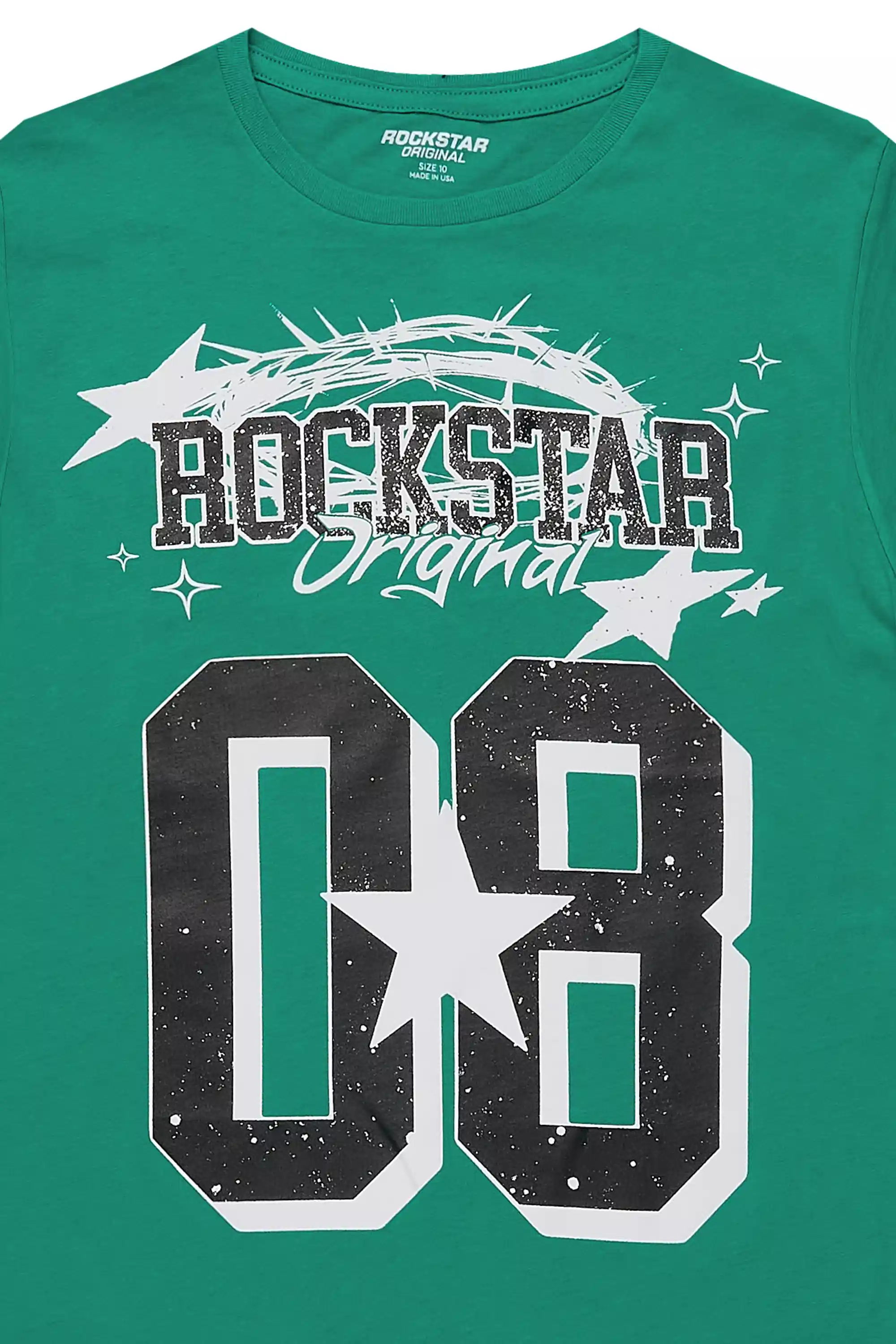 Boys Allstar Green/White Graphic T-Shirt - Image 2