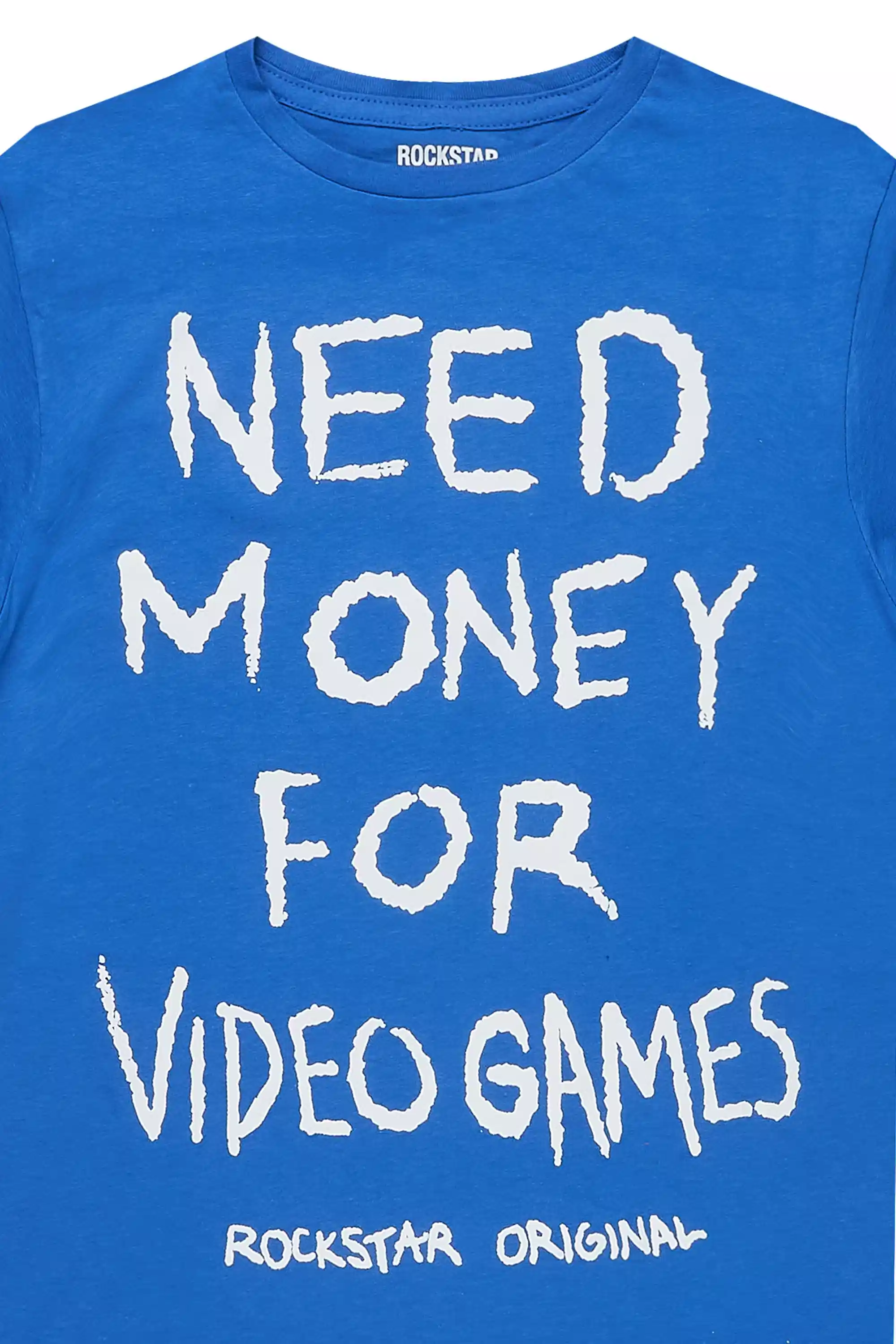 Boys M4 Video Games Royal Blue/White Graphic T-Shirt - Image 2