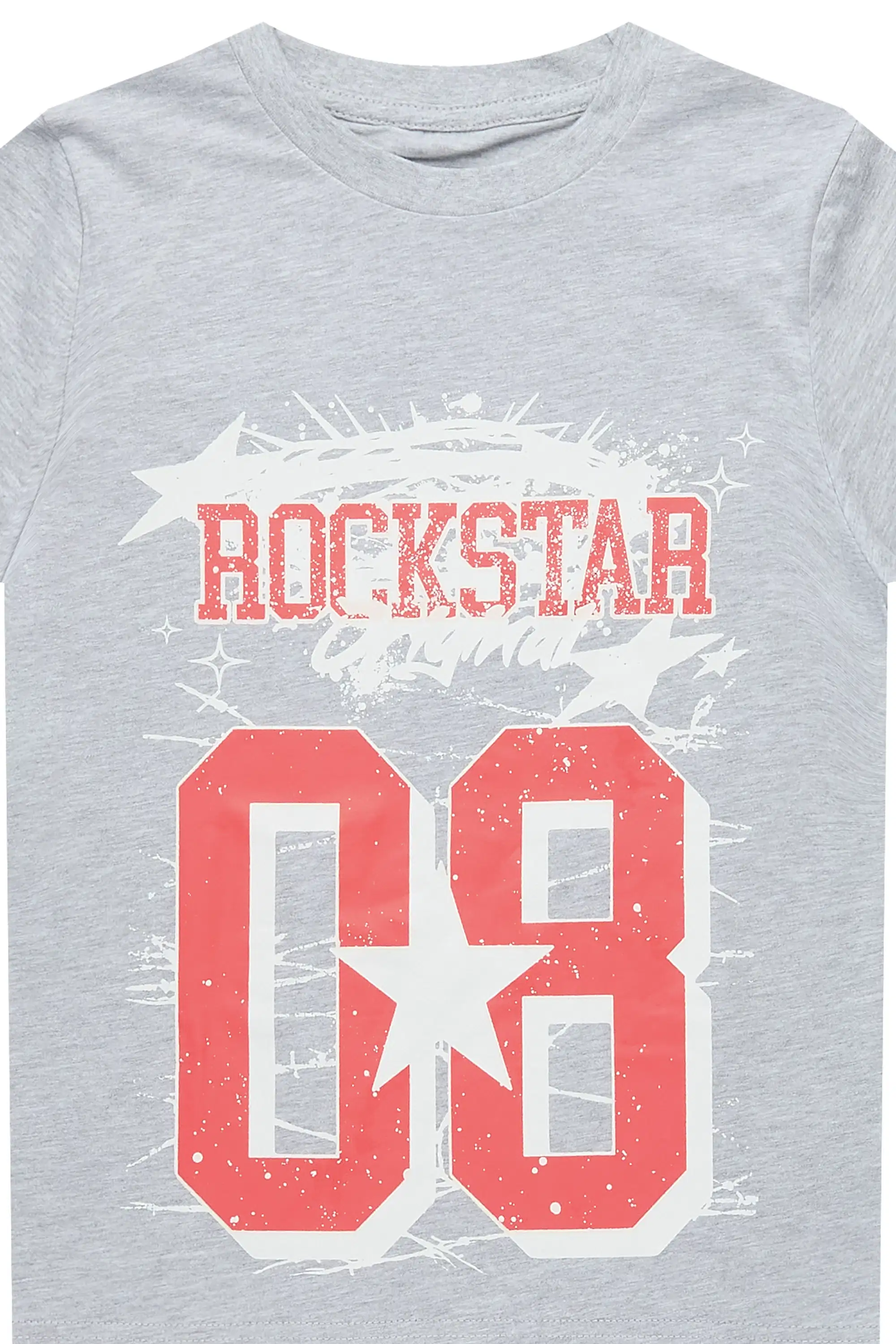 Boys Allstar Grey/Red Graphic T-Shirt - Image 2