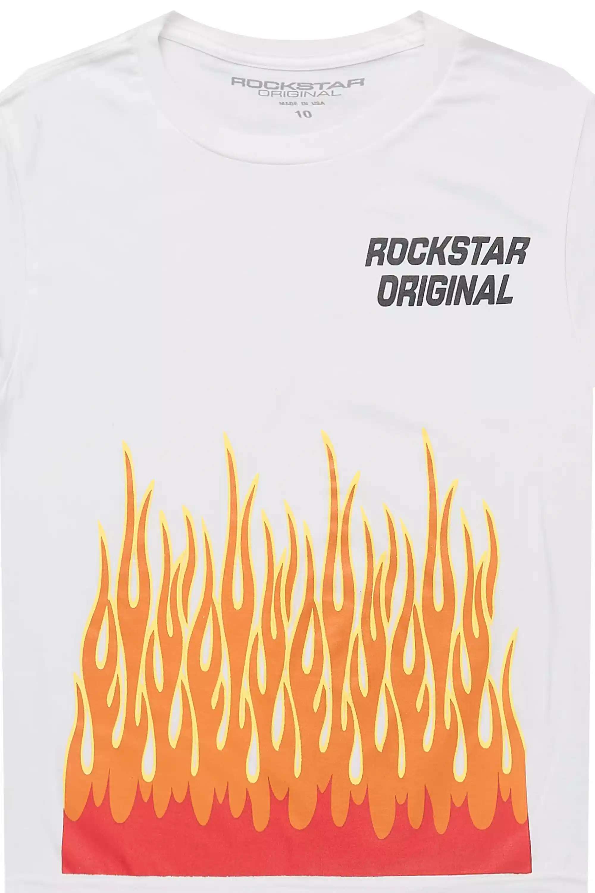 Boys Roeland White Graphic T-Shirt - Image 4