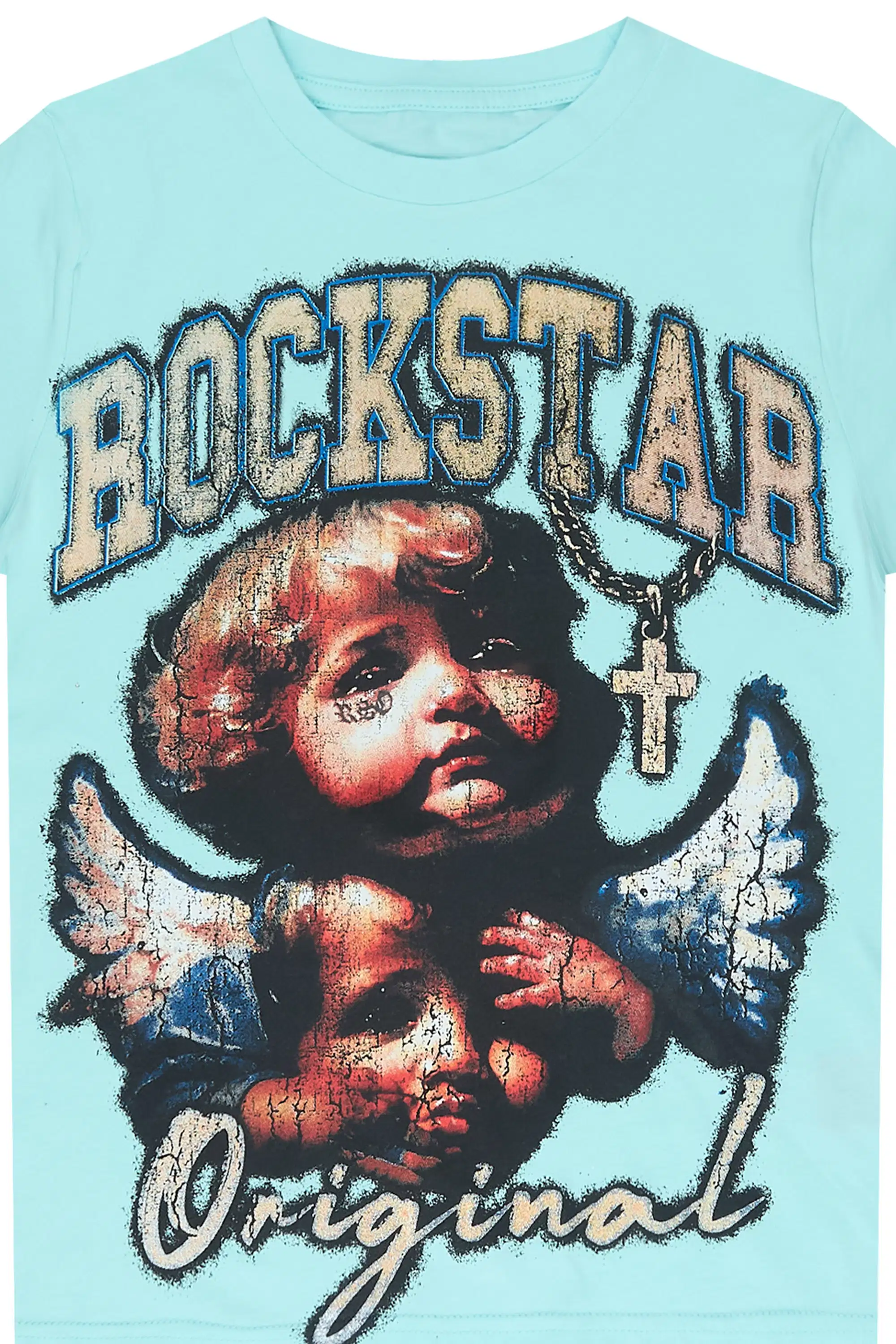 Boys Deiter Light Blue Graphic T-Shirt - Image 2
