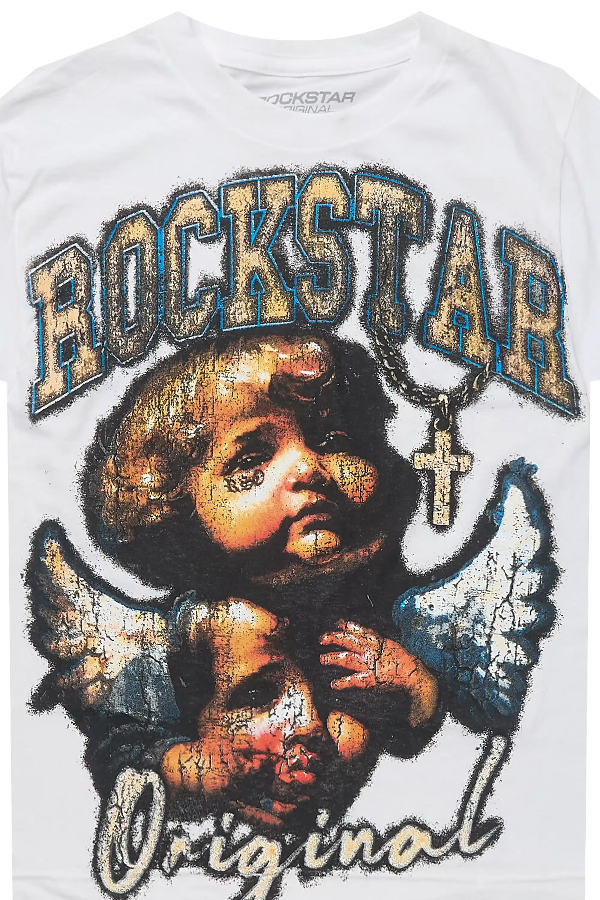 Boys Deiter White Graphic T-Shirt - Image 2
