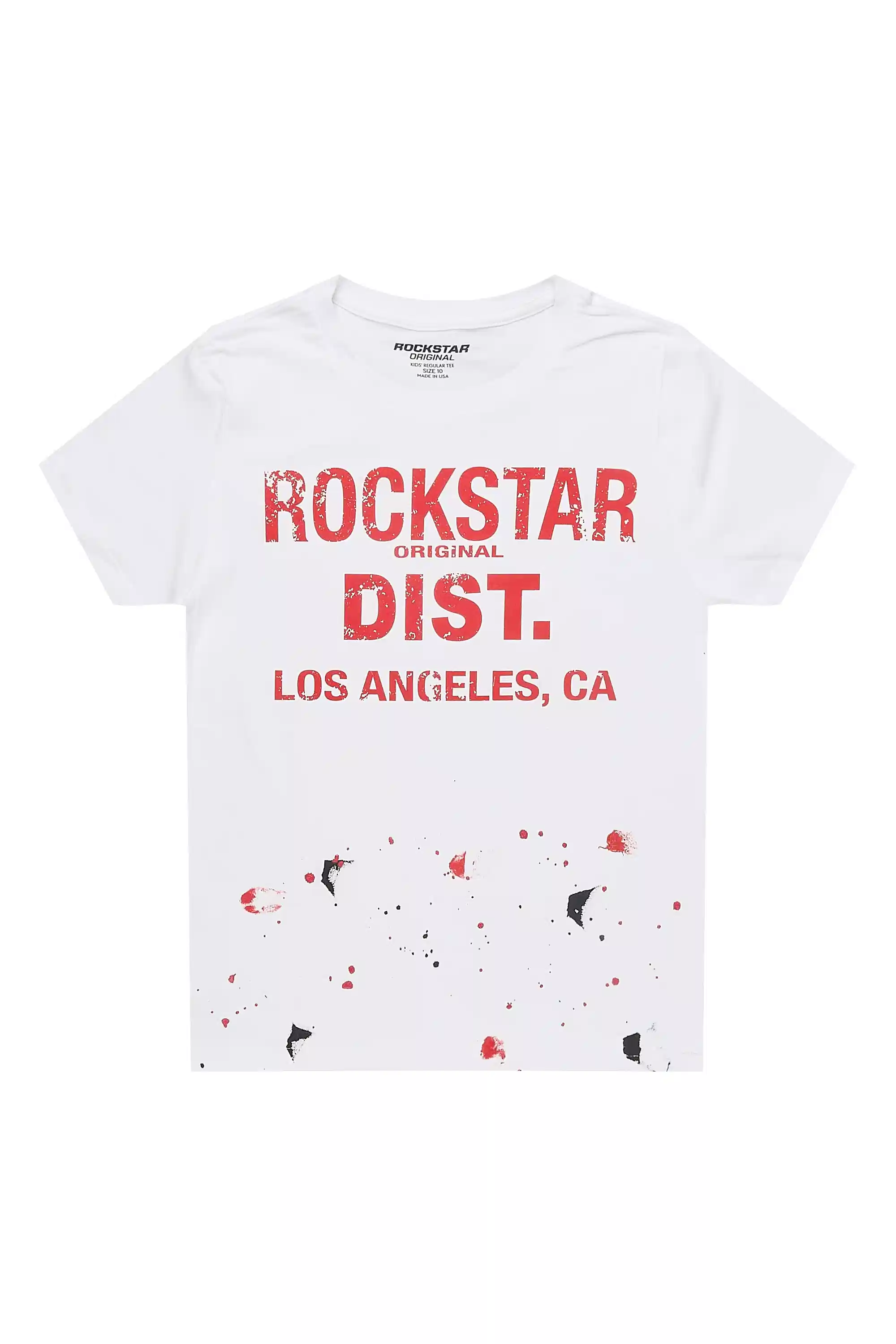 Boys Scottie White/Red Graphic T-Shirt - Image 2
