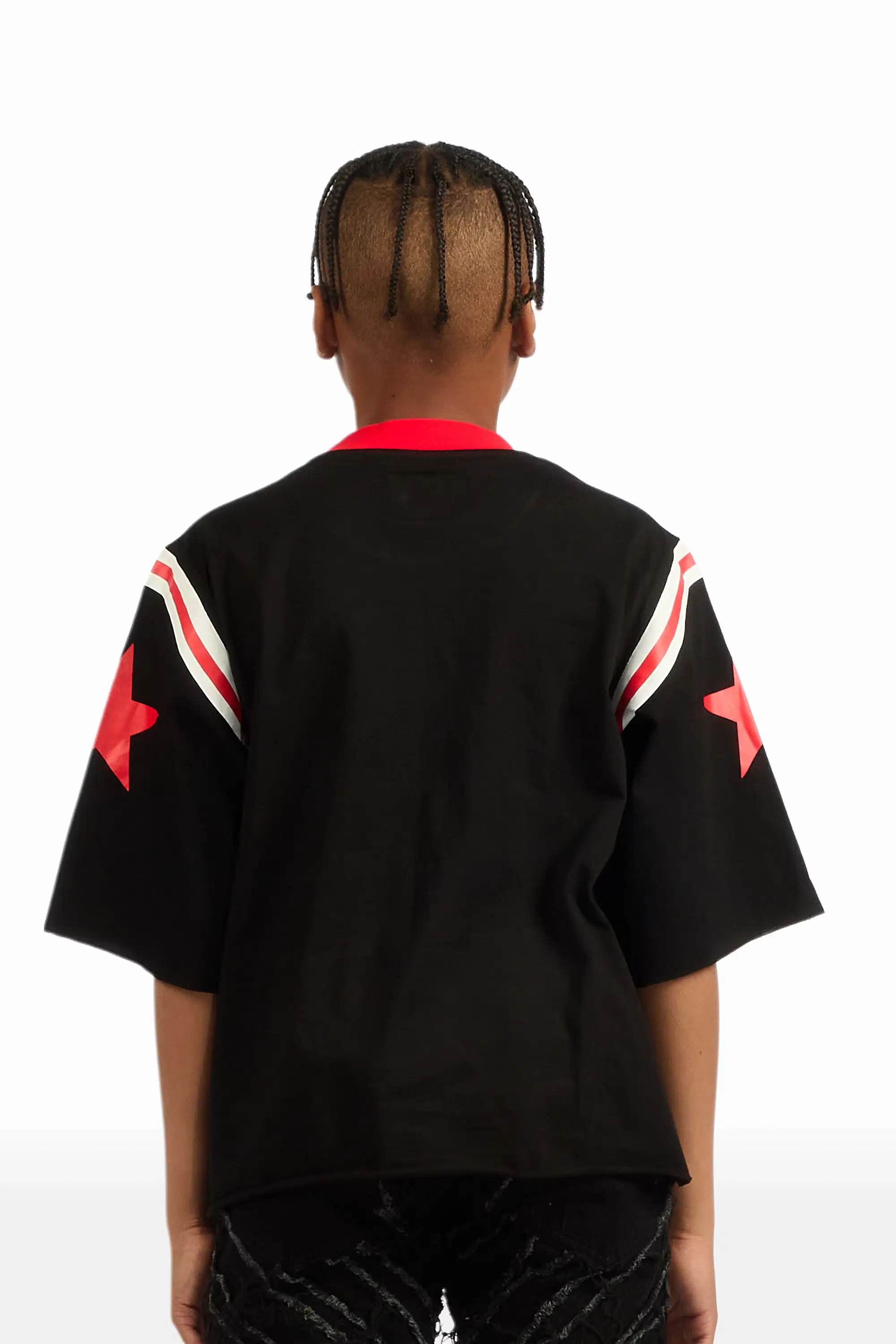 Boys States Black/Red Jersey Tee - Image 4