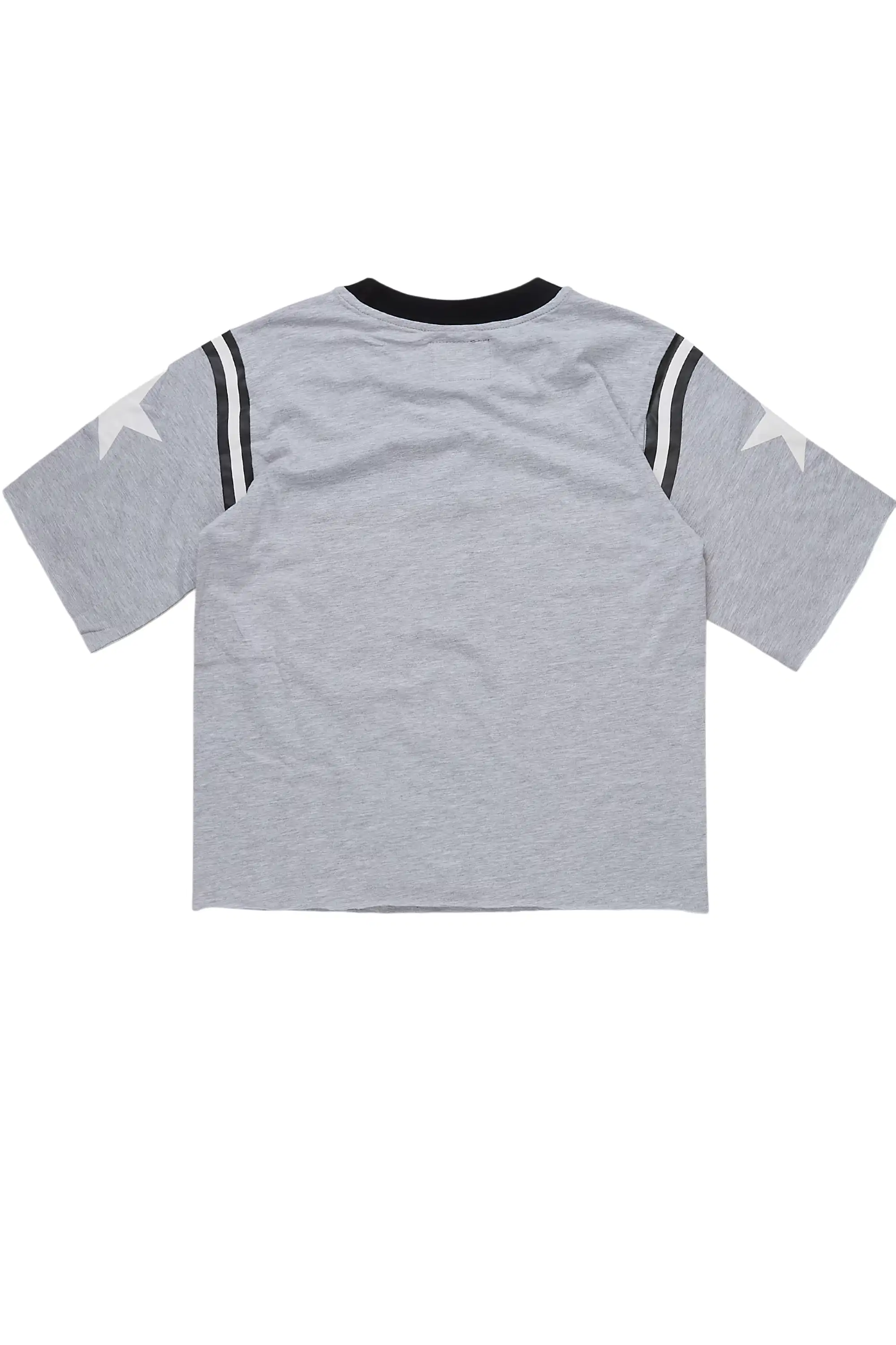 Boys States Grey/White Jersey Tee - Image 3