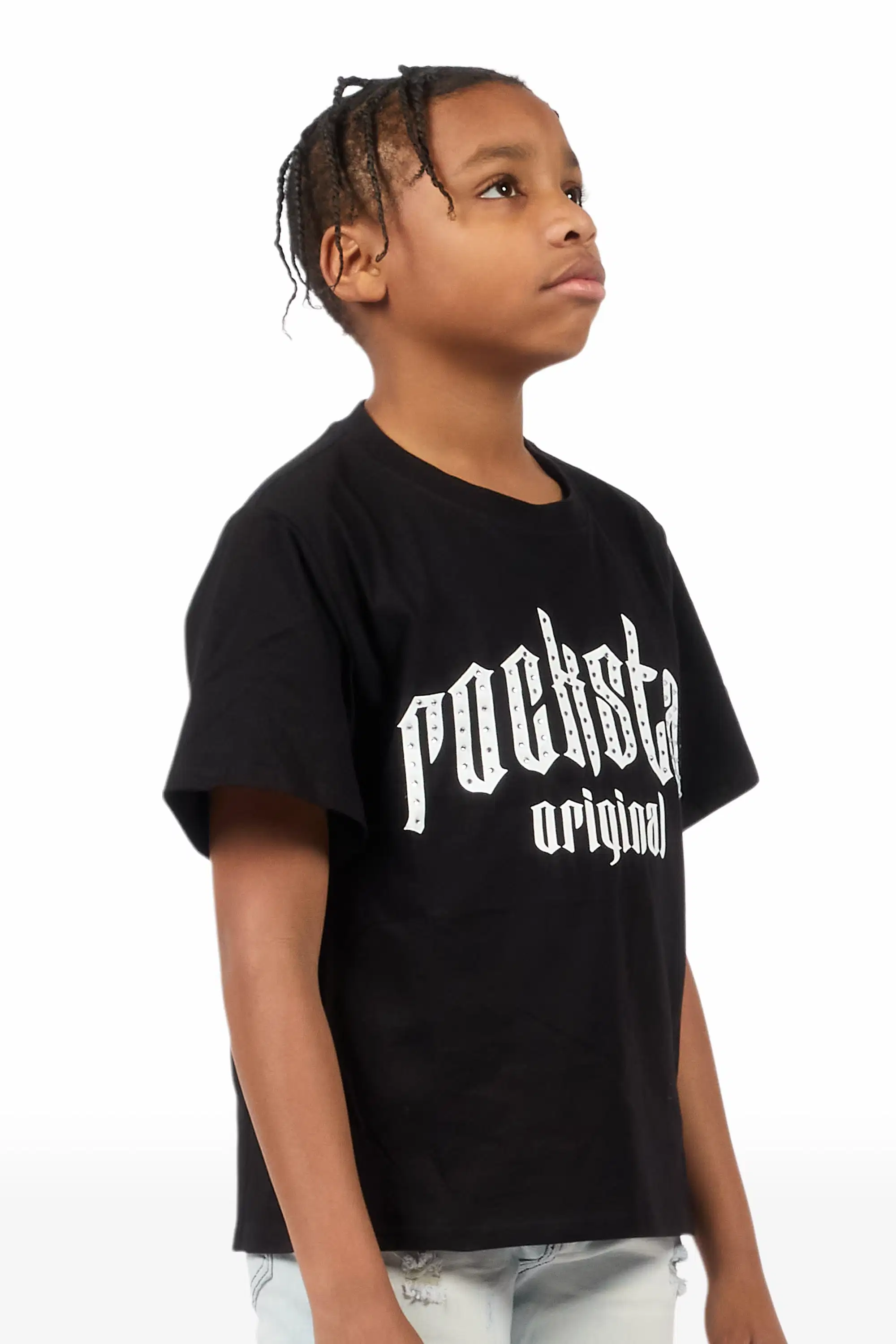 Boys Sherriso Black Rhinestone T-Shirt - Image 4