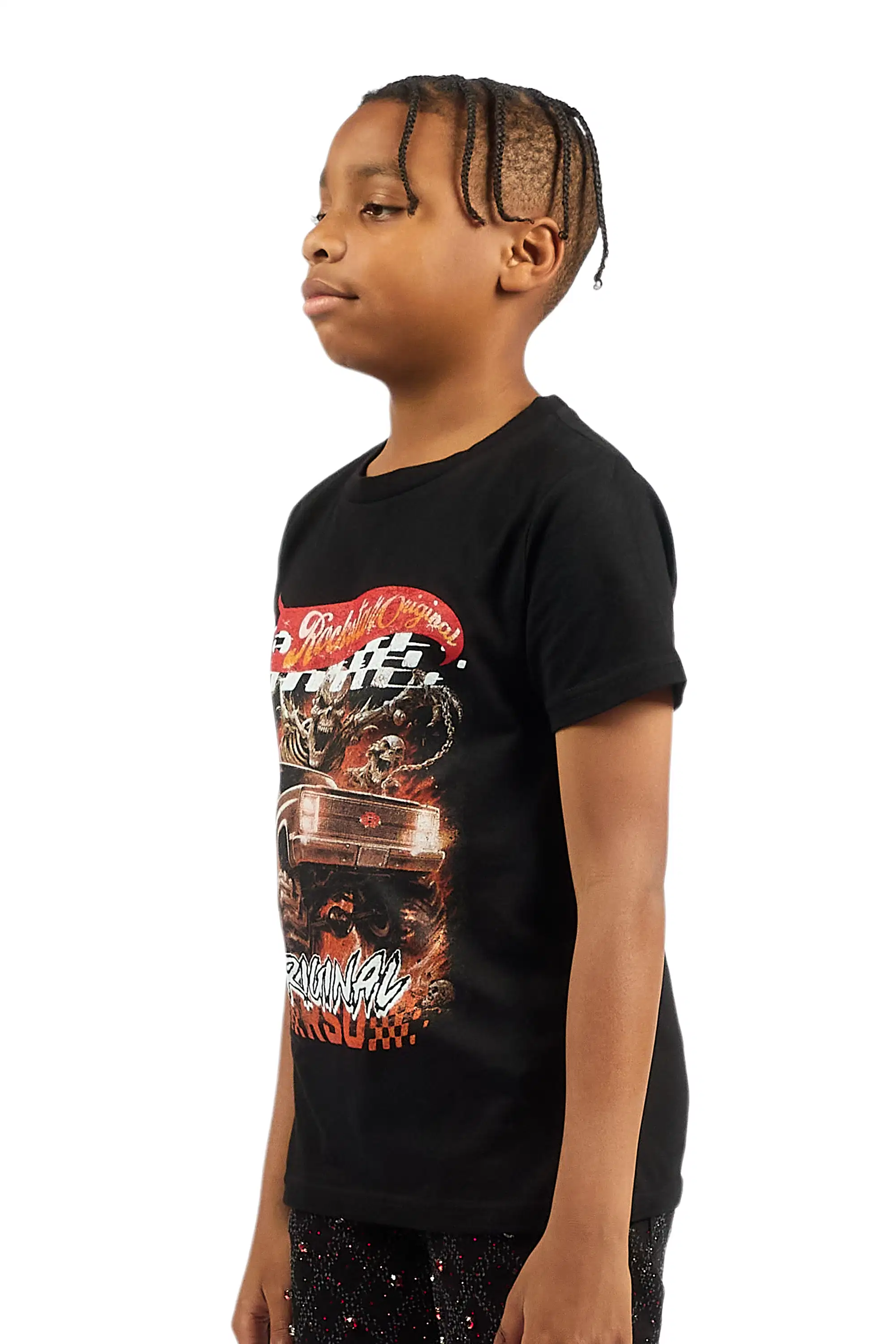 Boys Dreamer Black Graphic T-Shirt - Image 5