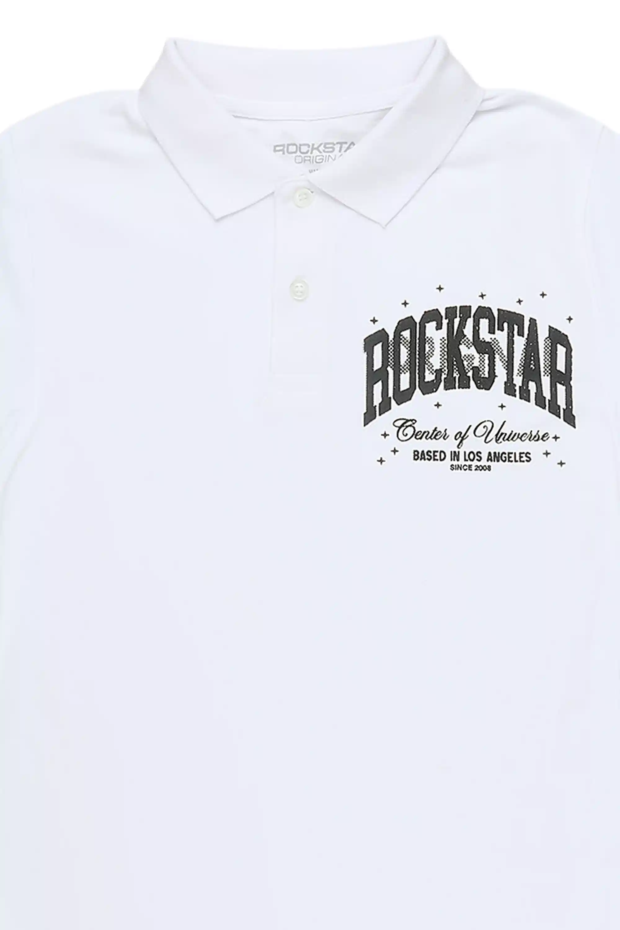 Boys Ruffo White/Black Polo - Image 2