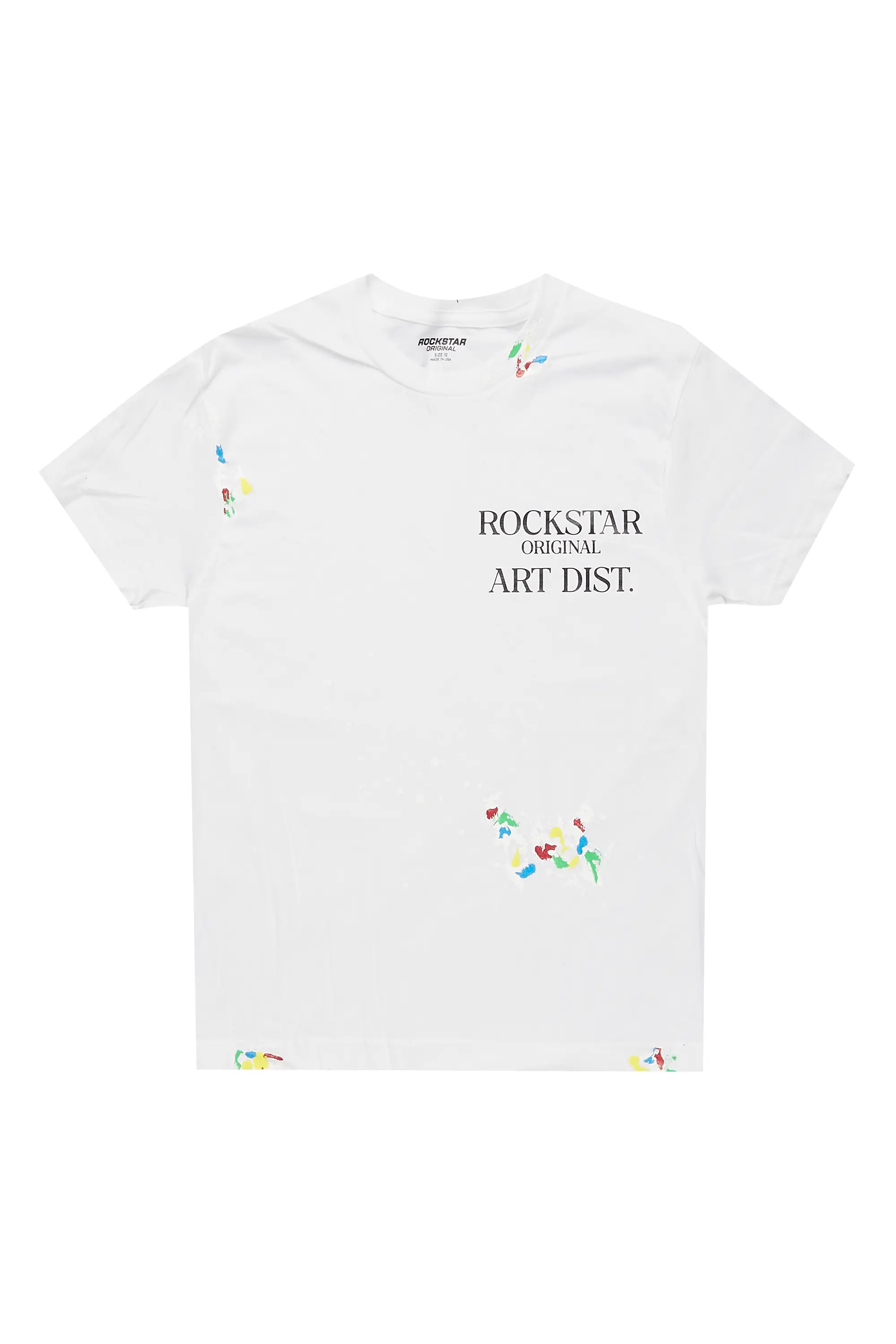 Boys Palmer White Graphic T-Shirt - Image 2