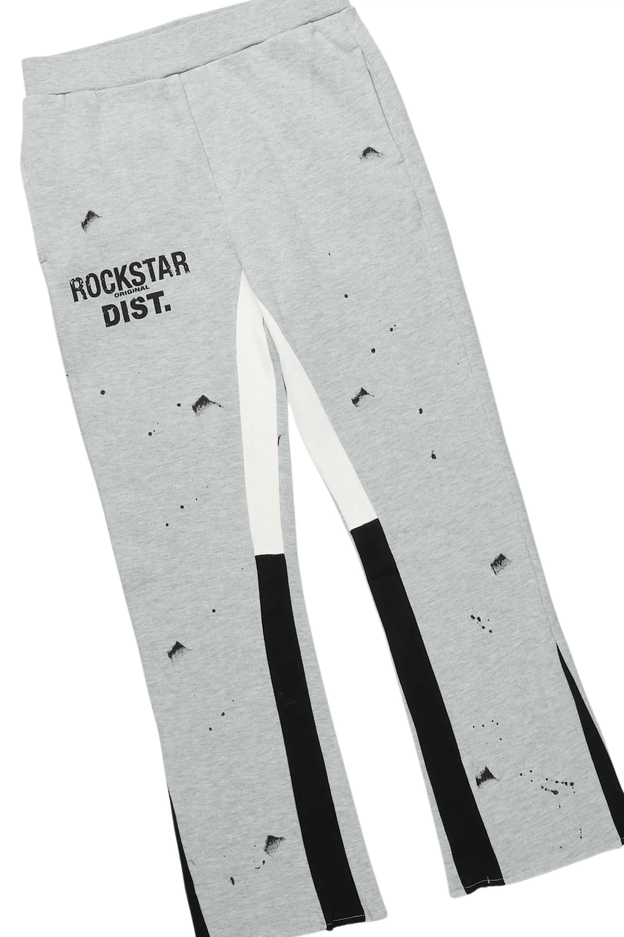 Boys Raffer Grey/Black Stacked Pant Set - Image 5