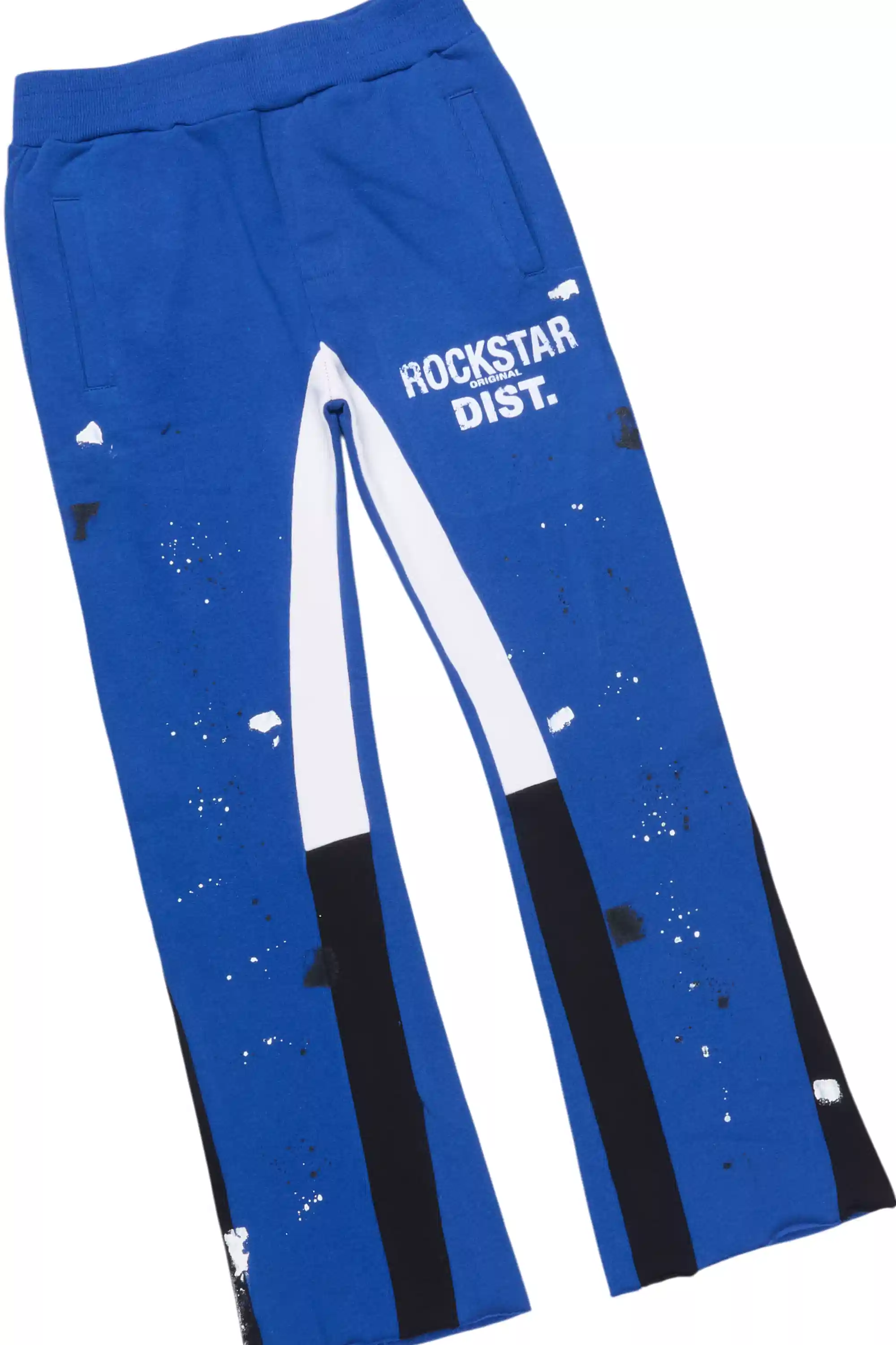 Boys Scottie Royal/White Stacked Flare Track Set - Image 3