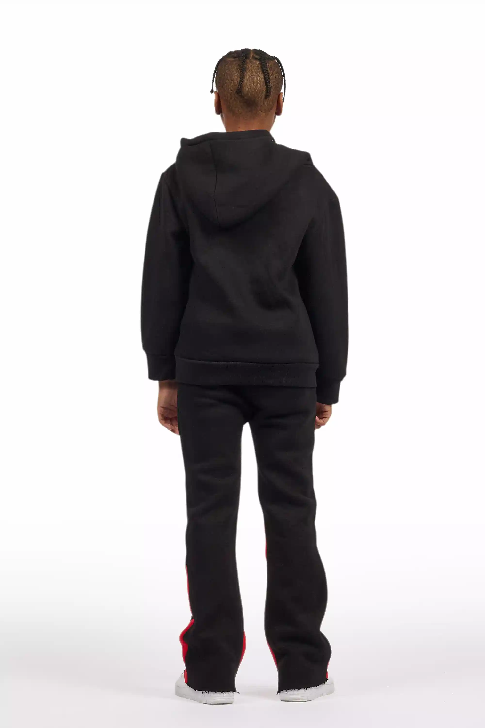 Boys Thierry Black/Red Stacked Flare Track Set - Image 5