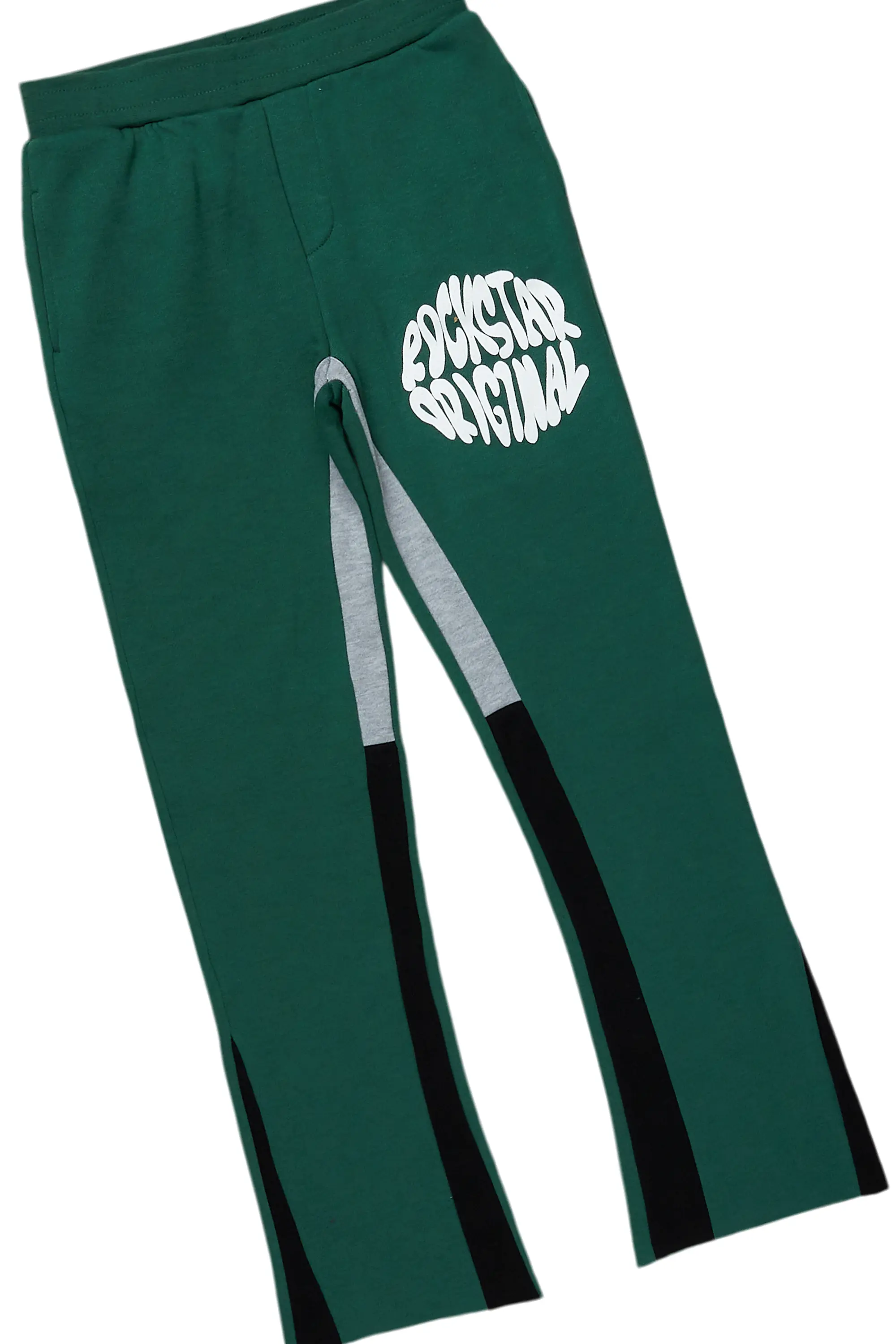 Boys Thierry Green Stacked Pant Set - Image 3