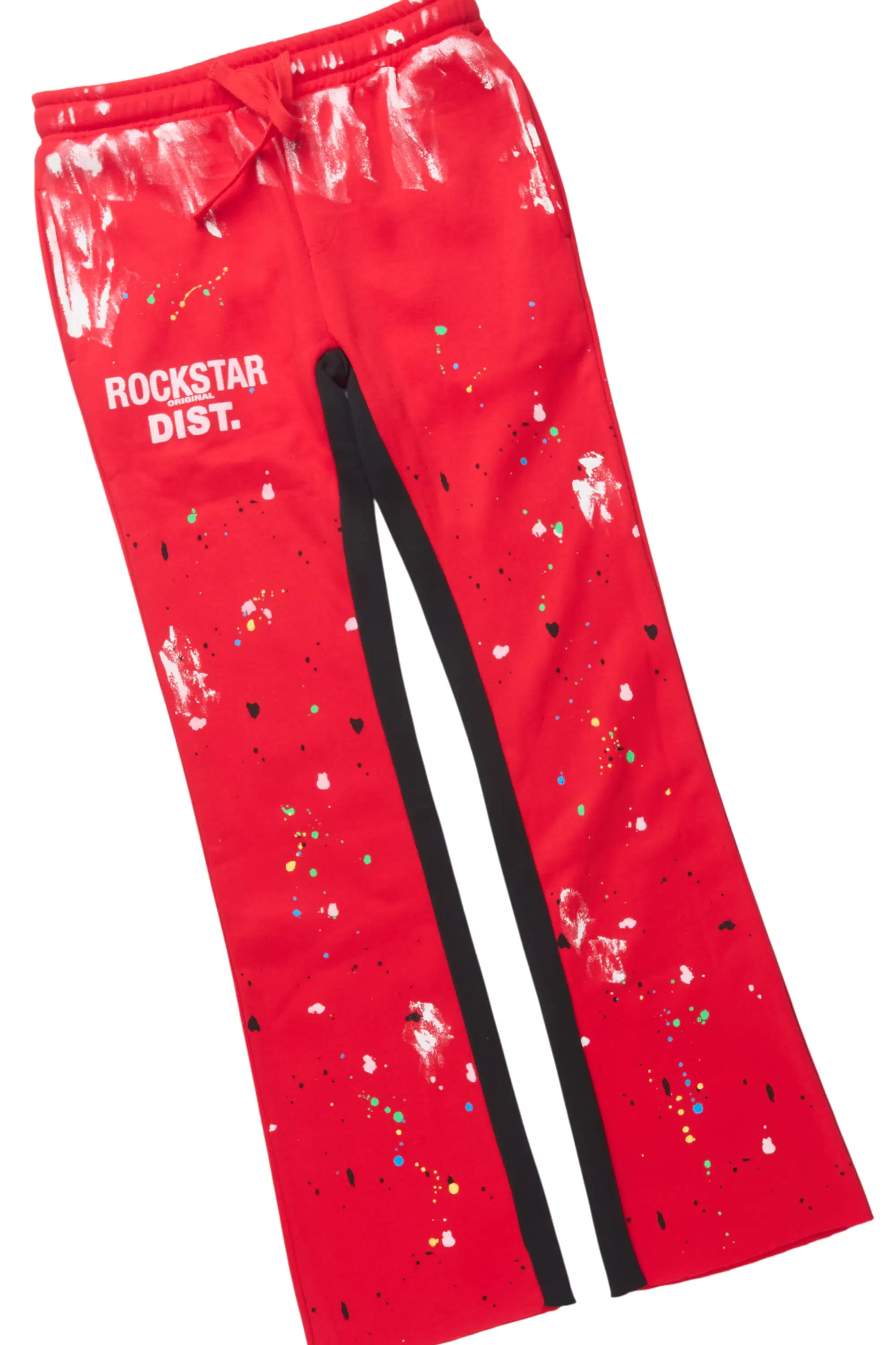 Boys Jaco Red Baggy Fit Pant Set - Image 4