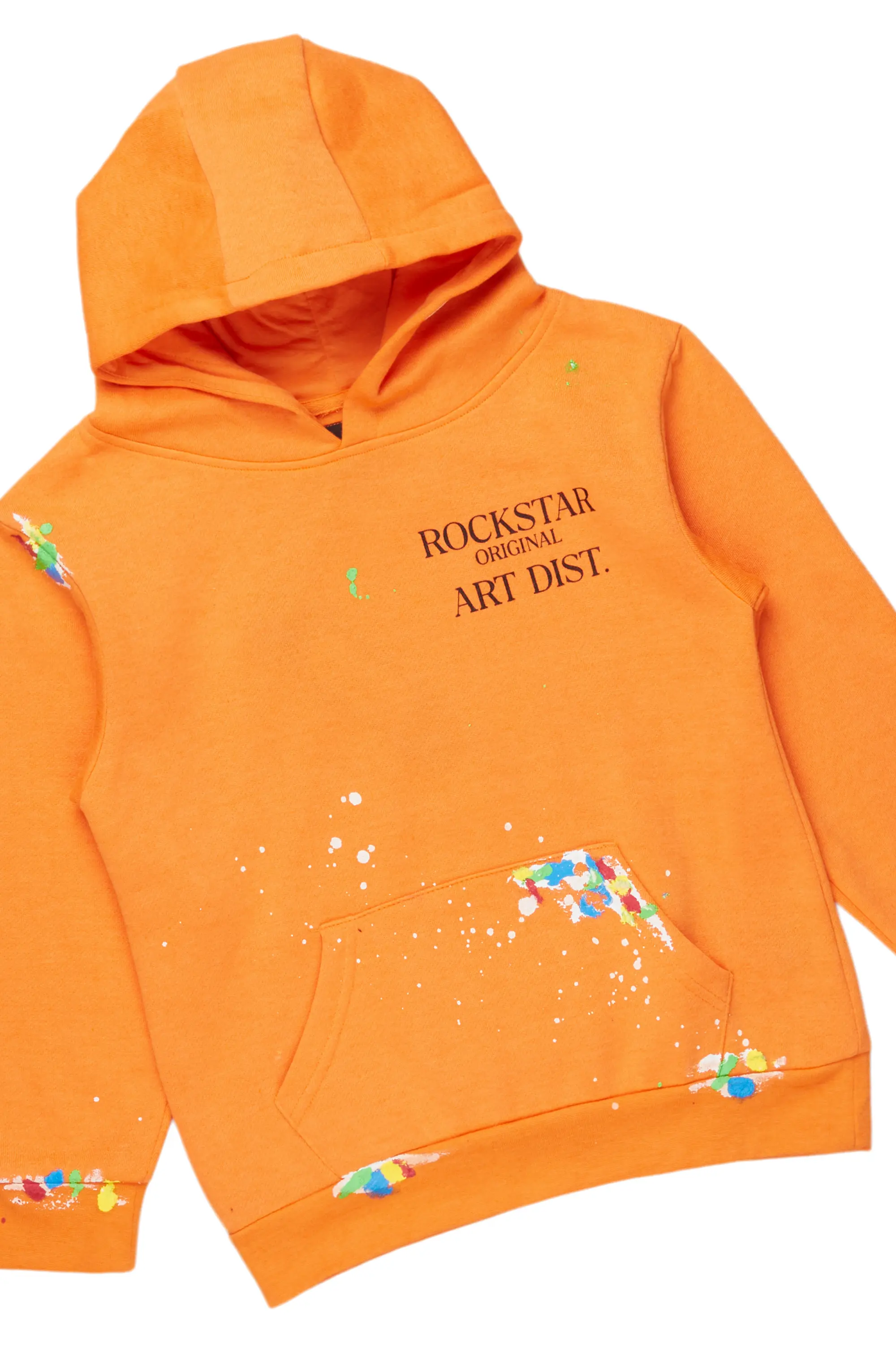 Boys Palmer Orange Baggy Fit Pant Set - Image 2